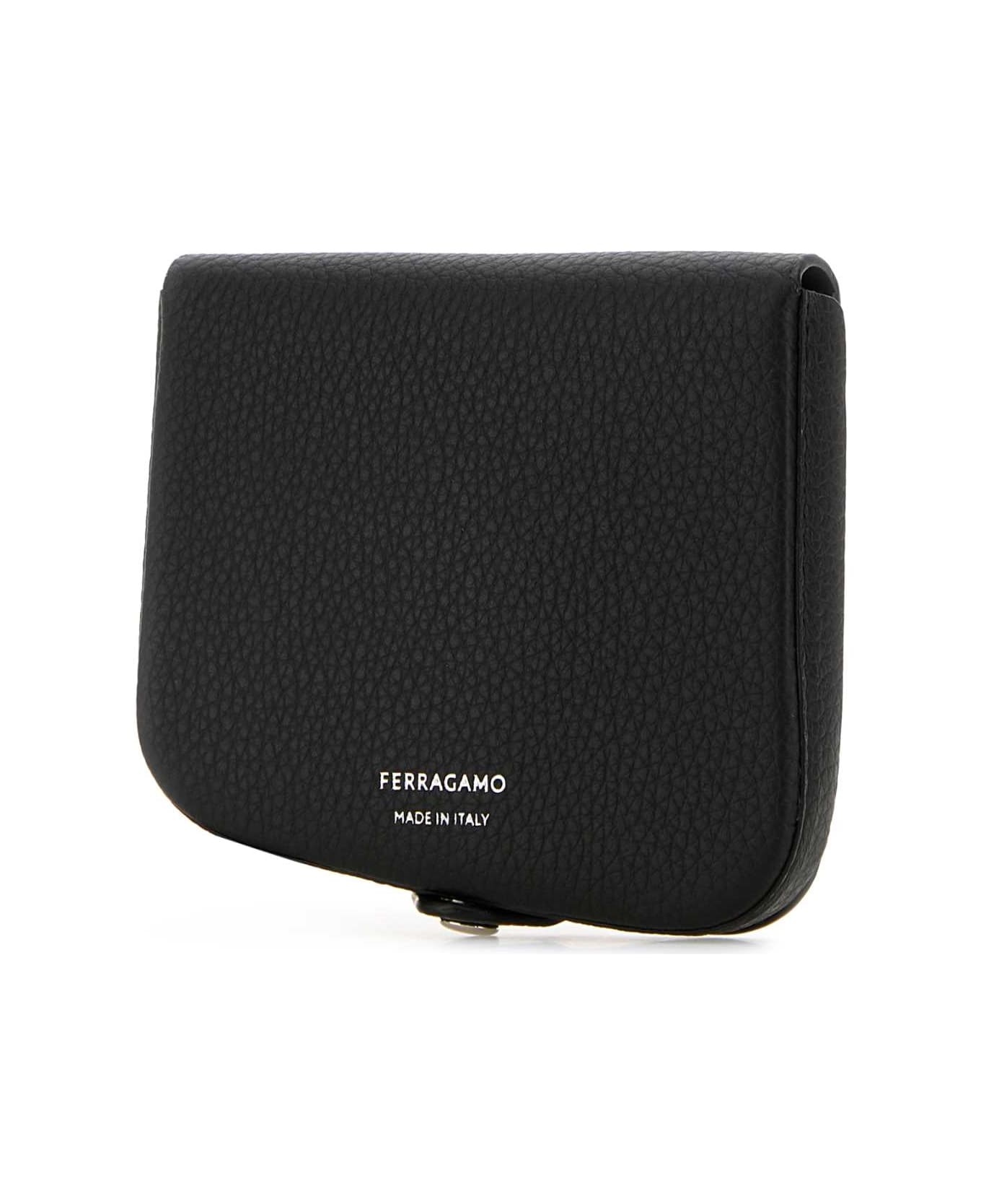 Black Leather Coin Purse - 2