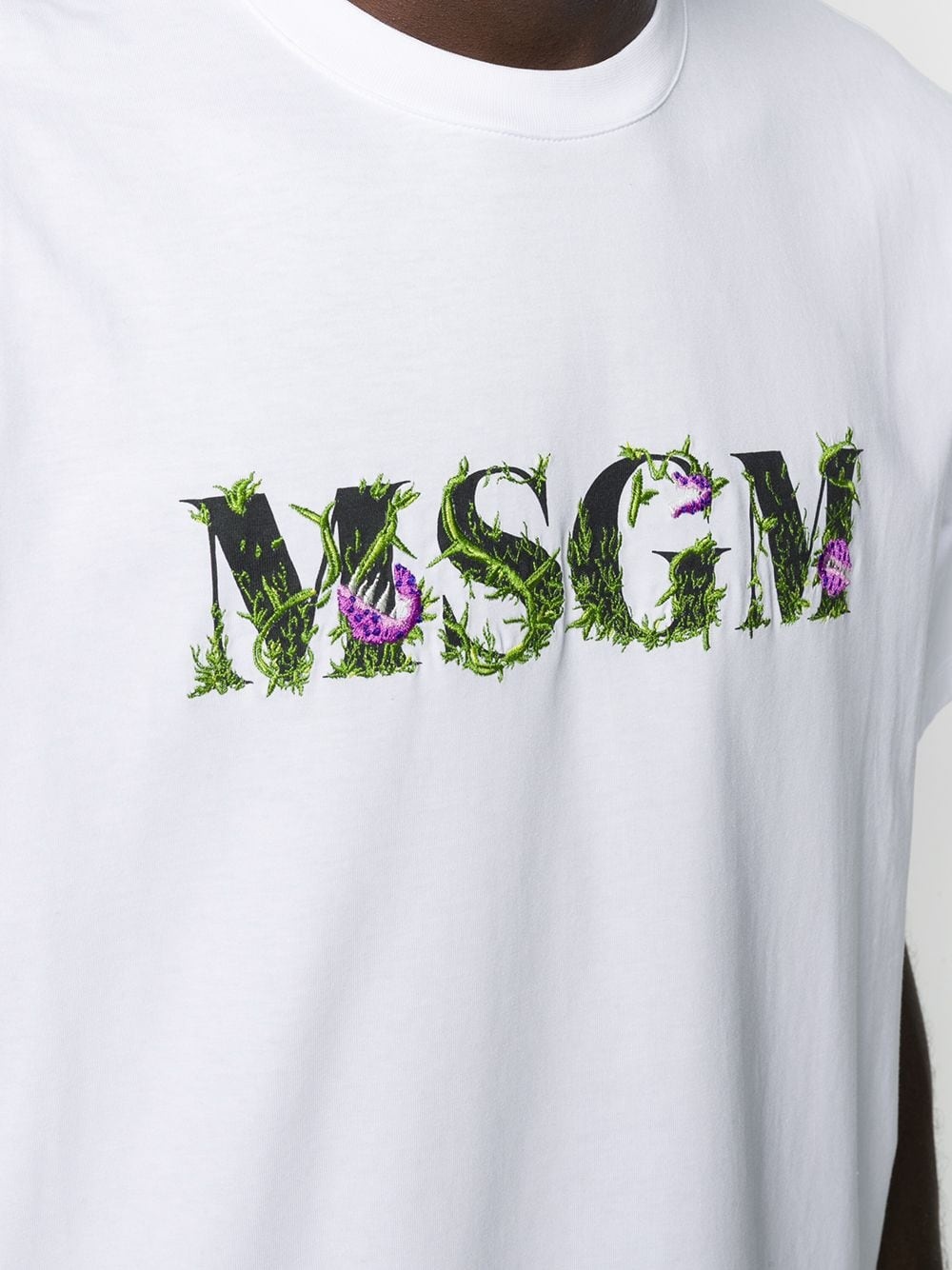 embroidered logo T-shirt - 5