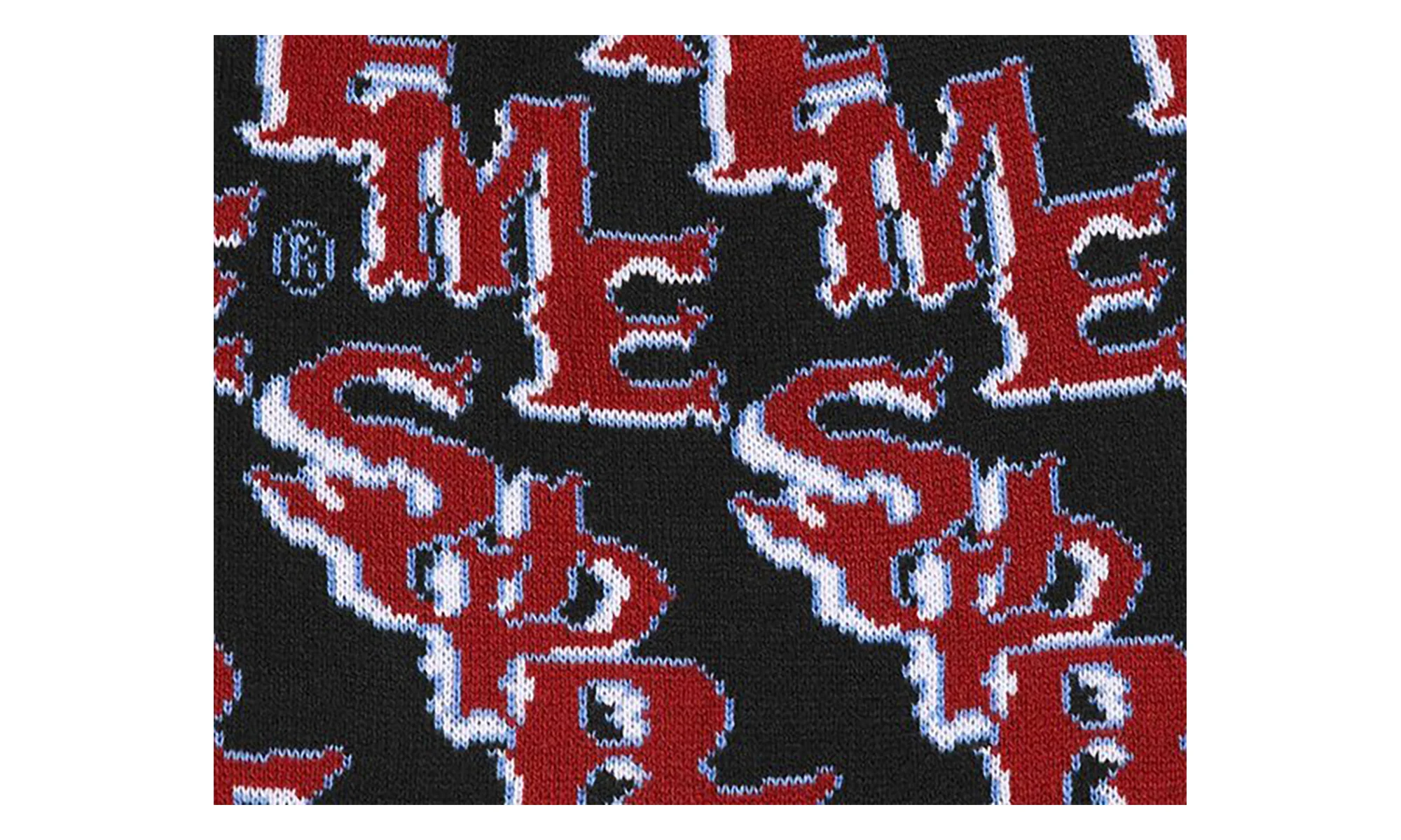 Slanted Gothic Outline Beanie "SS26 - Black" SU27580 - 1