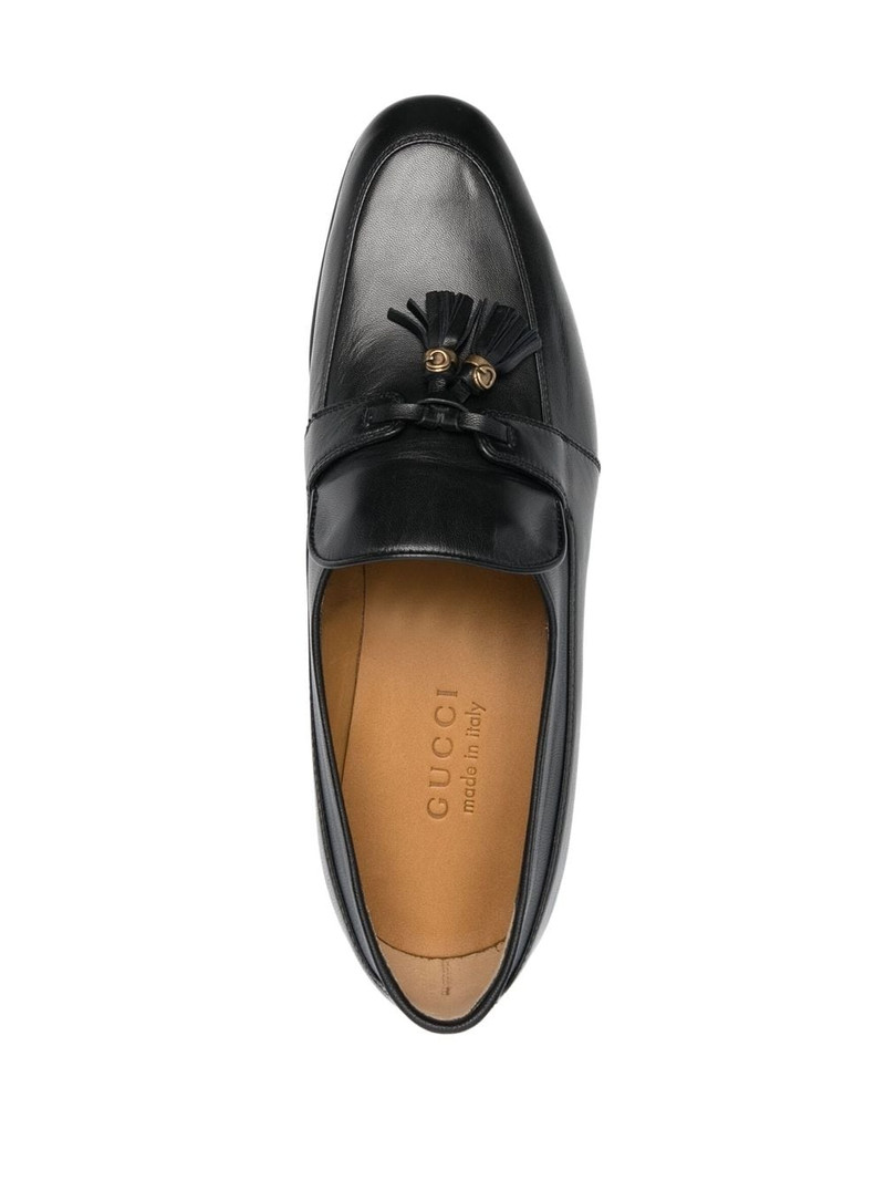 tassel-trim 가죽 loafers 4