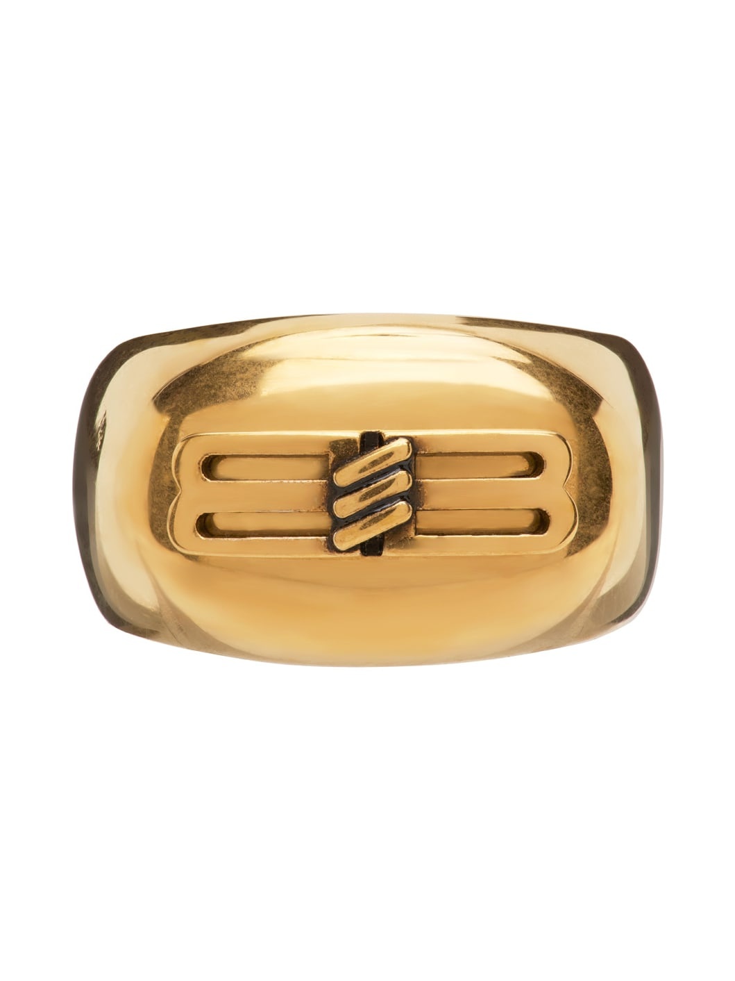 Gold 'BB' Icon Ring - 2