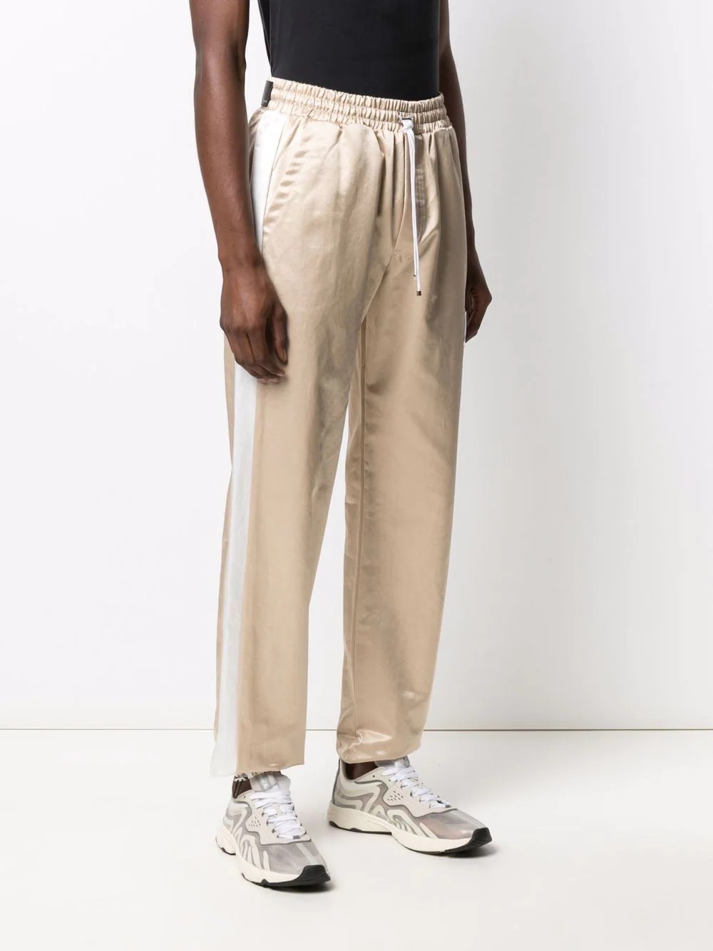 side-stripe logo track pants - 3