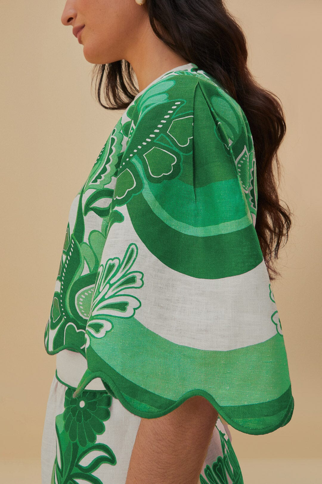 Green Color Festival Euroflax™ Blouse - 3