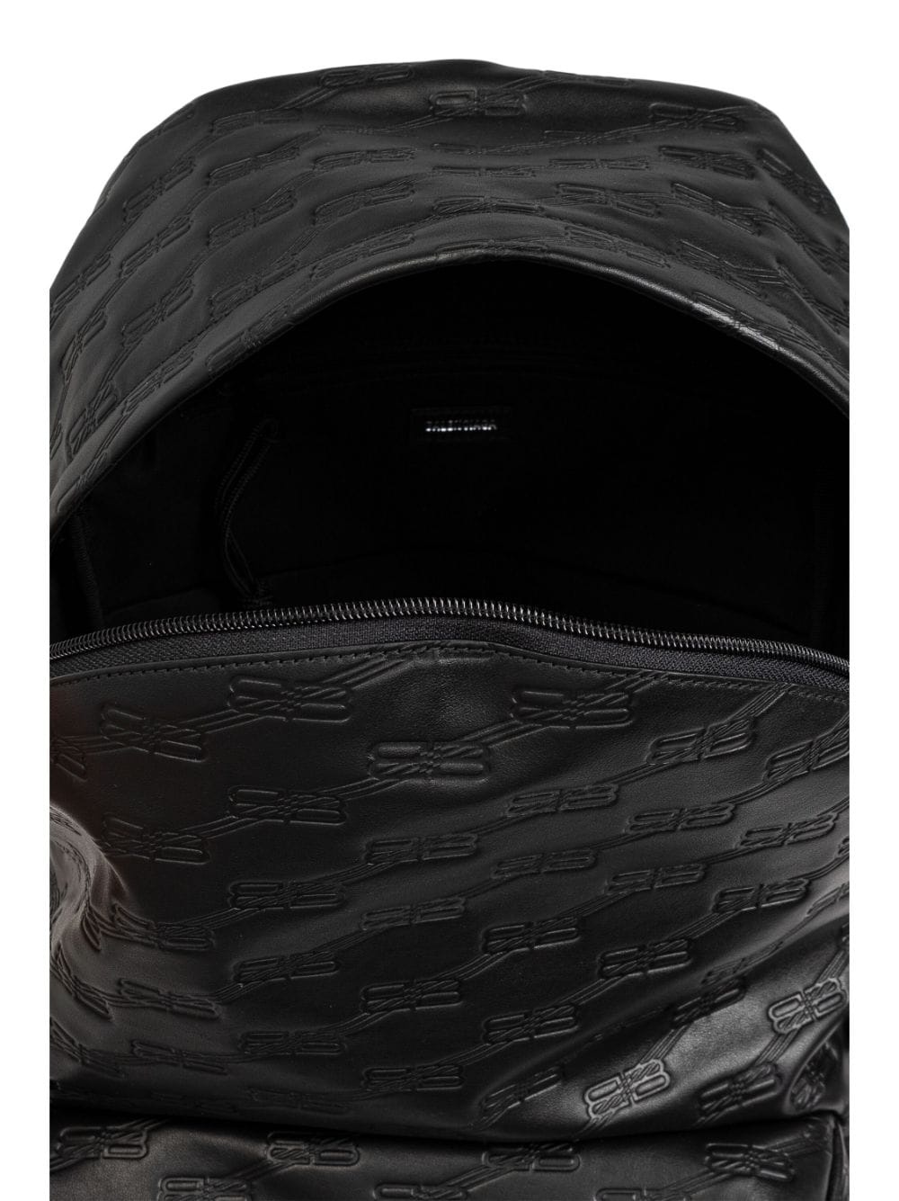 BB logo-embossed leather backpack - 5