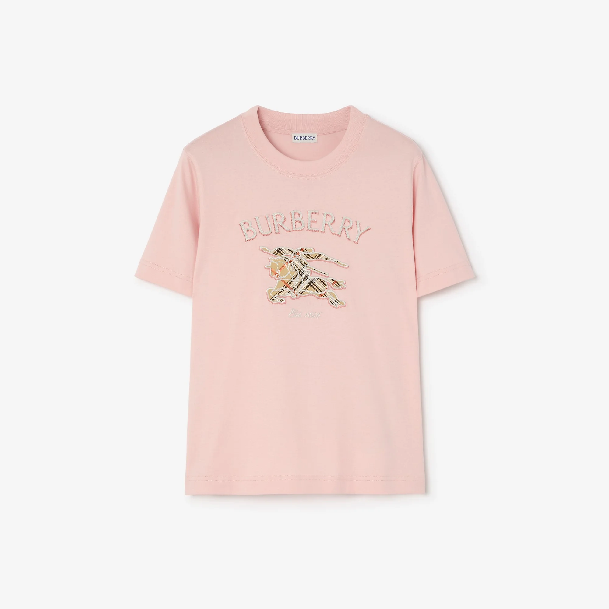 Knight Check Cotton T-shirt - 1