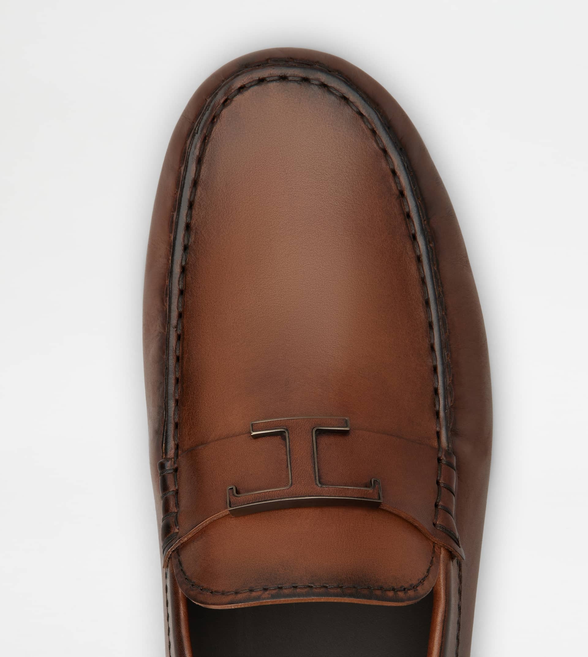 T TIMELESS GOMMINO BUBBLE IN LEATHER - BROWN - 5