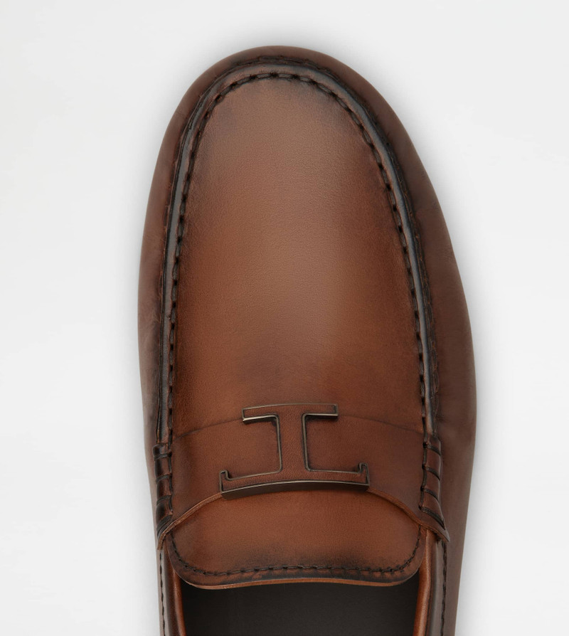 T TIMELESS GOMMINO BUBBLE IN LEATHER - BROWN 5
