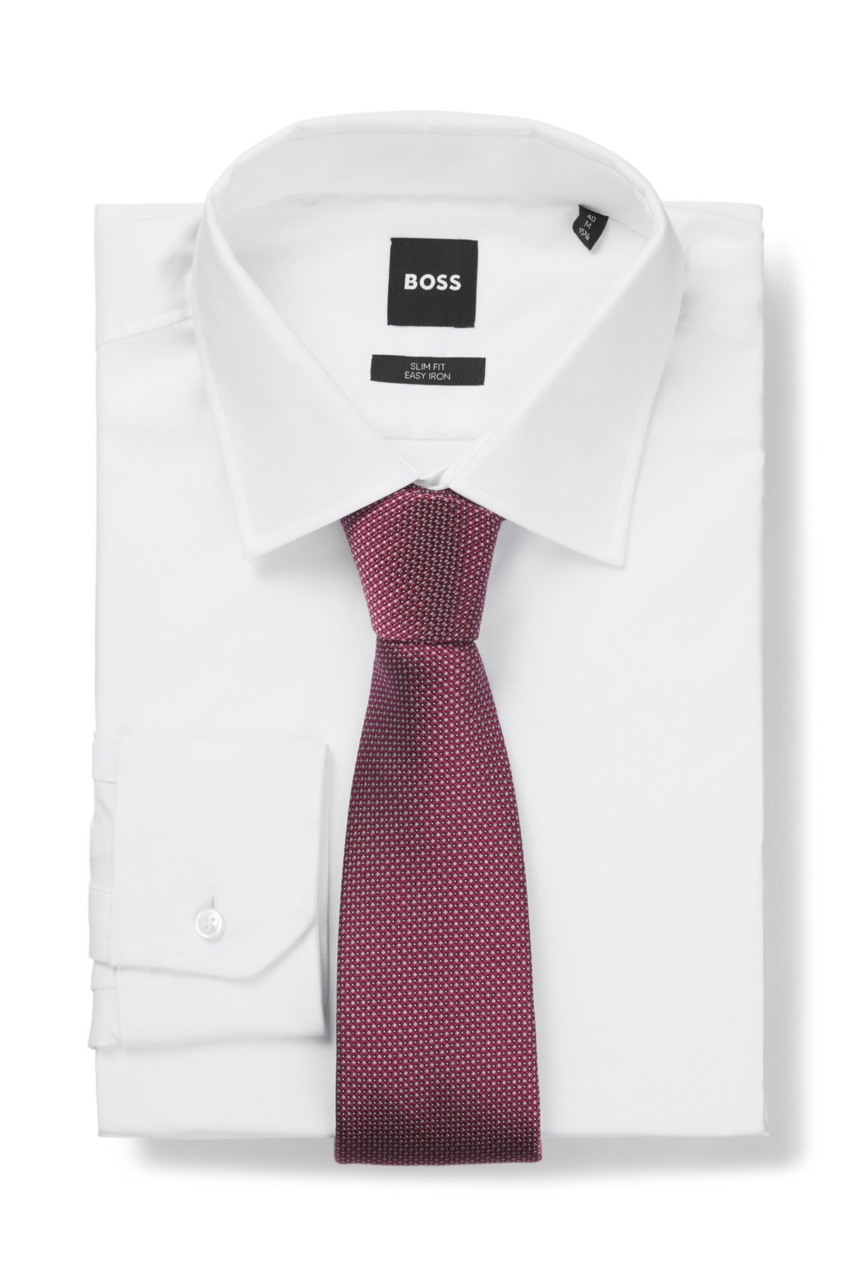 SILK-BLEND TIE WITH JACQUARD PATTERN - 3
