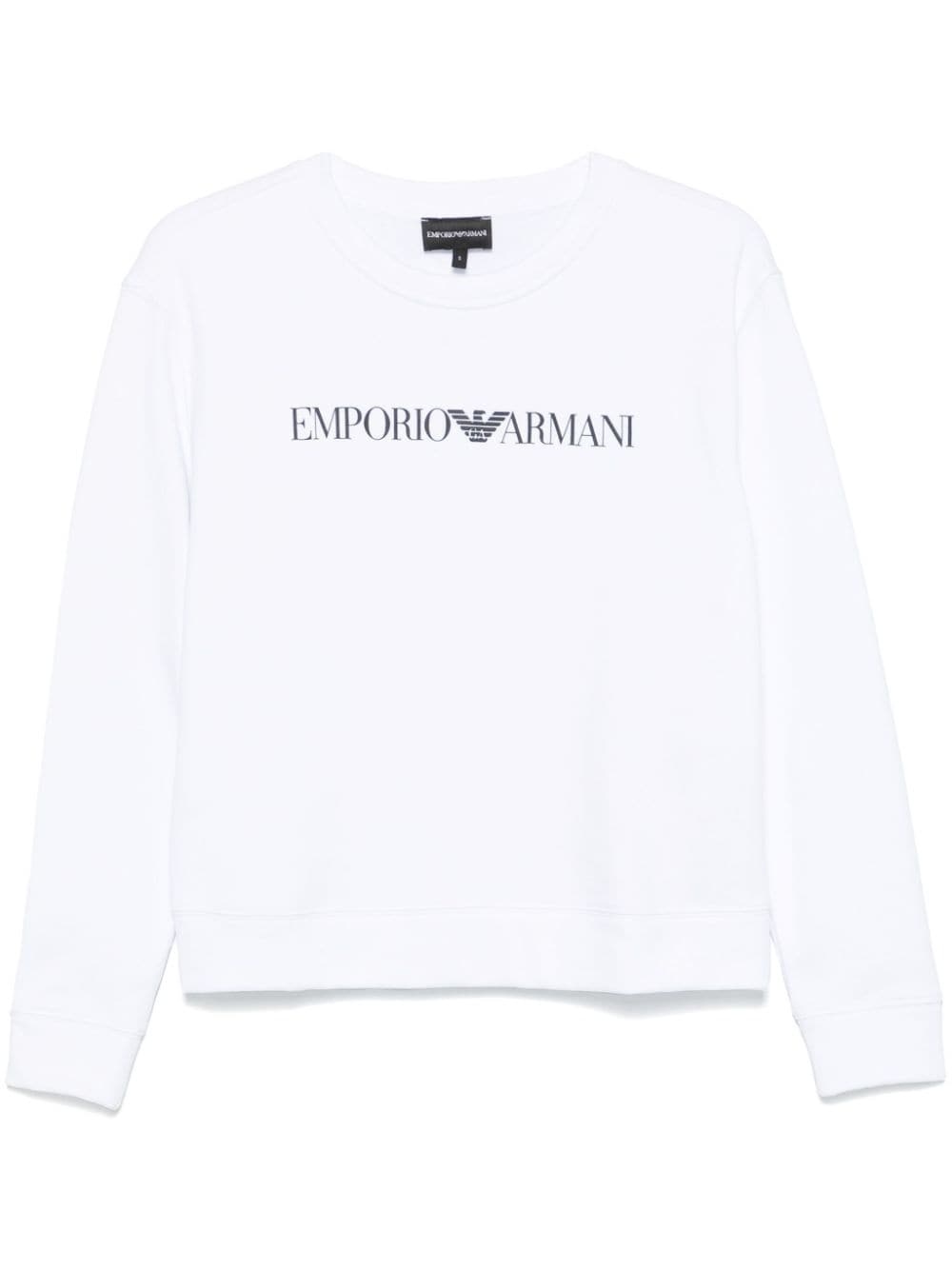 logo-print organic-cotton sweatshirt - 1