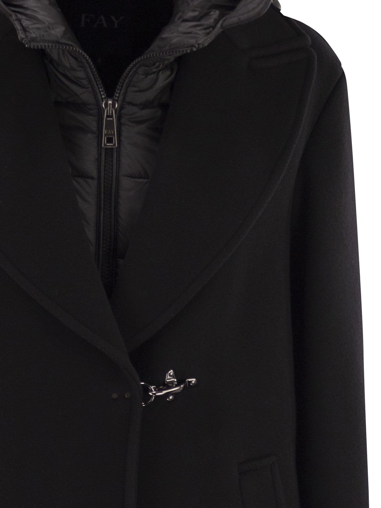 FAY - Fay Women Double Front Coat In Wool And Cashmere - 4