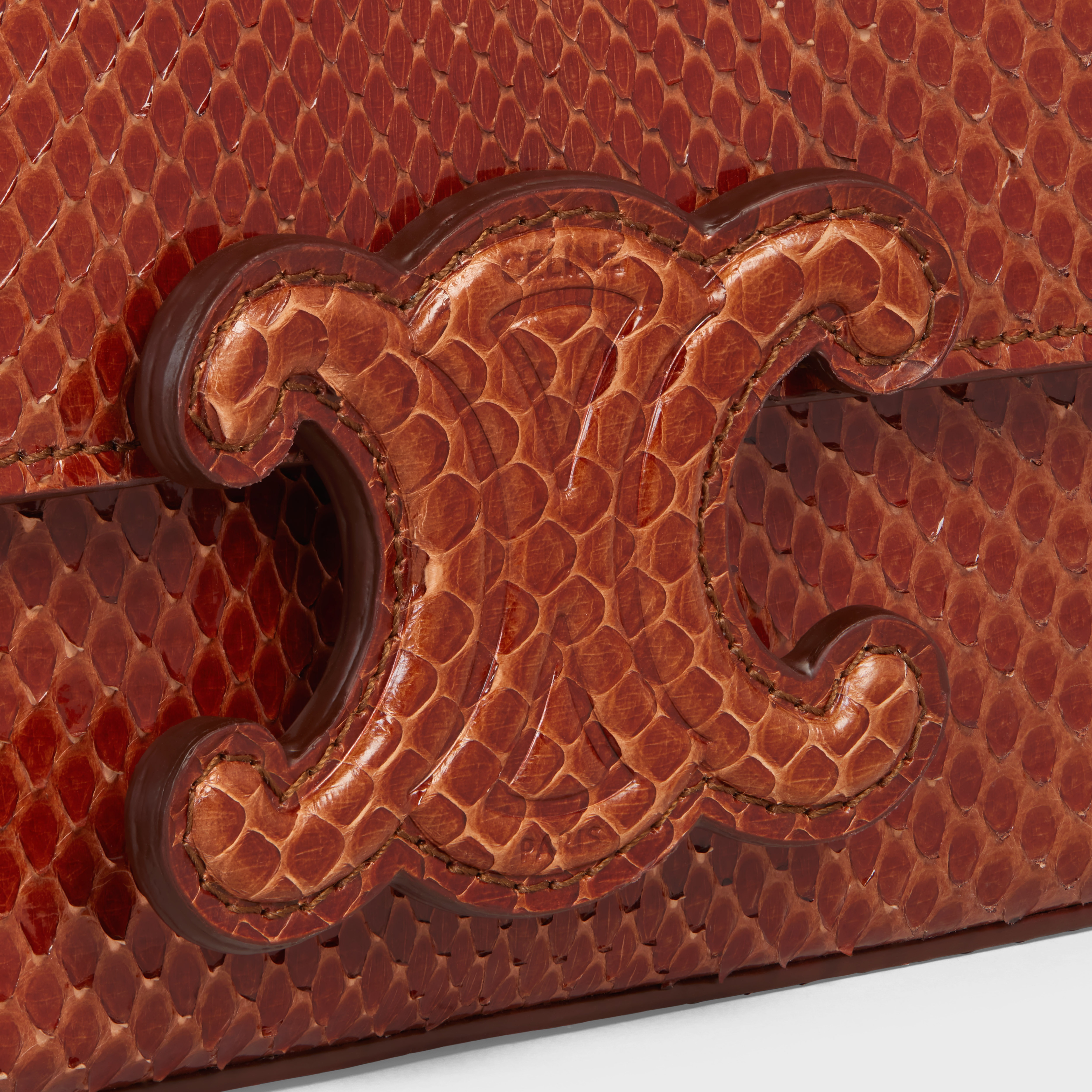 CHAIN SHOULDER BAG CUIR TRIOMPHE in PYTHON - 5