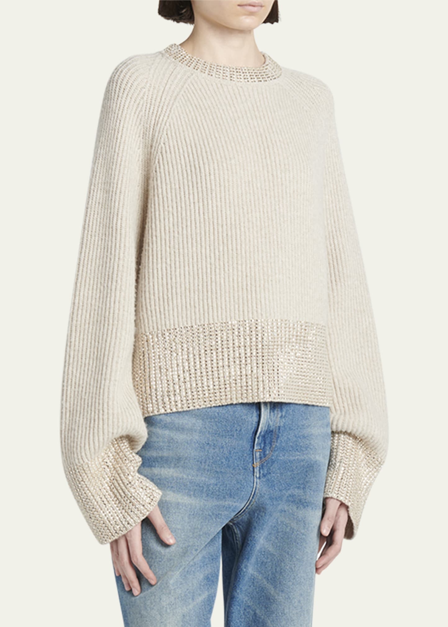 Journey Embroidered Crewneck Sweater - 4