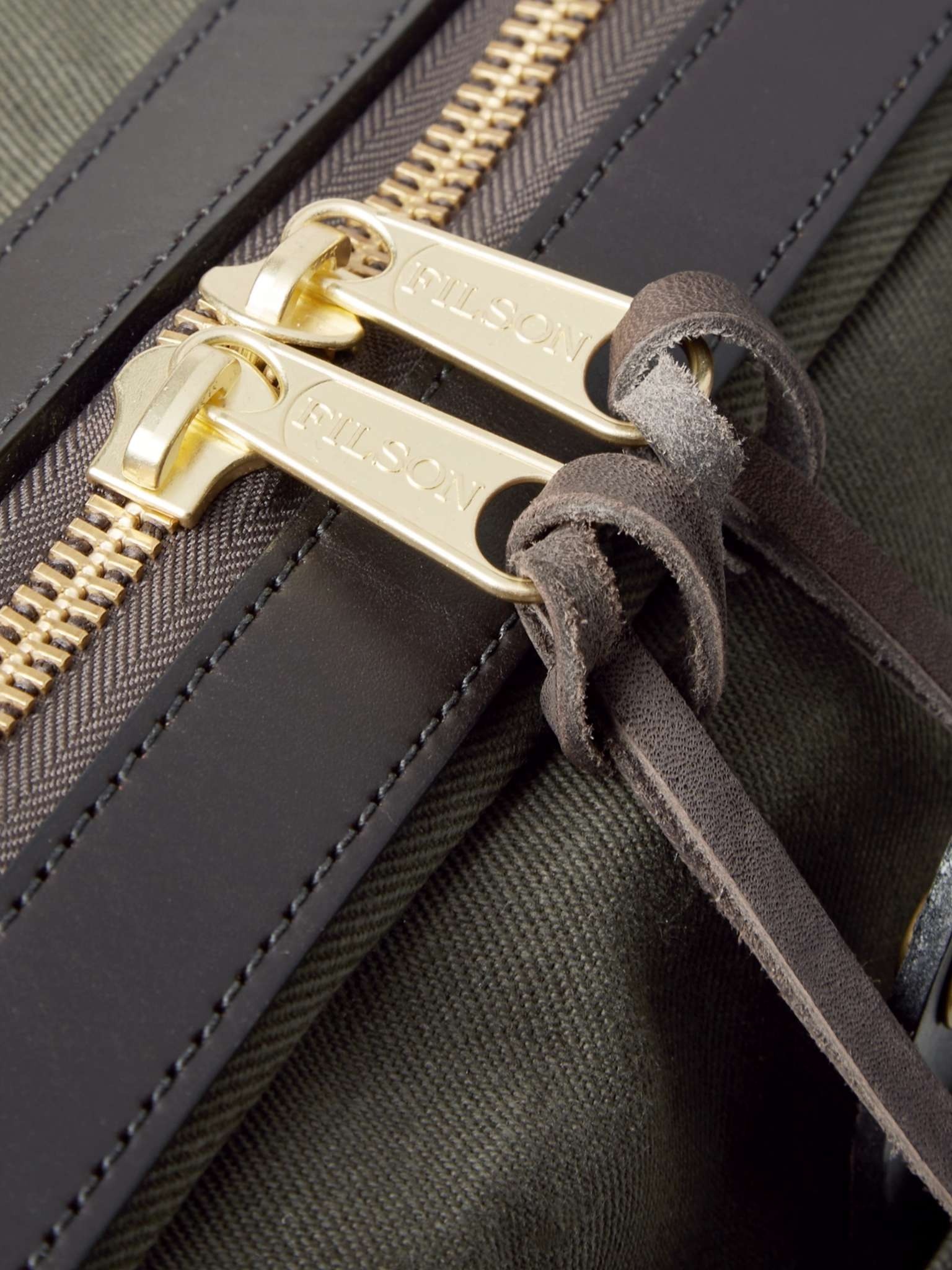 Original Leather-Trimmed Twill Briefcase - 5