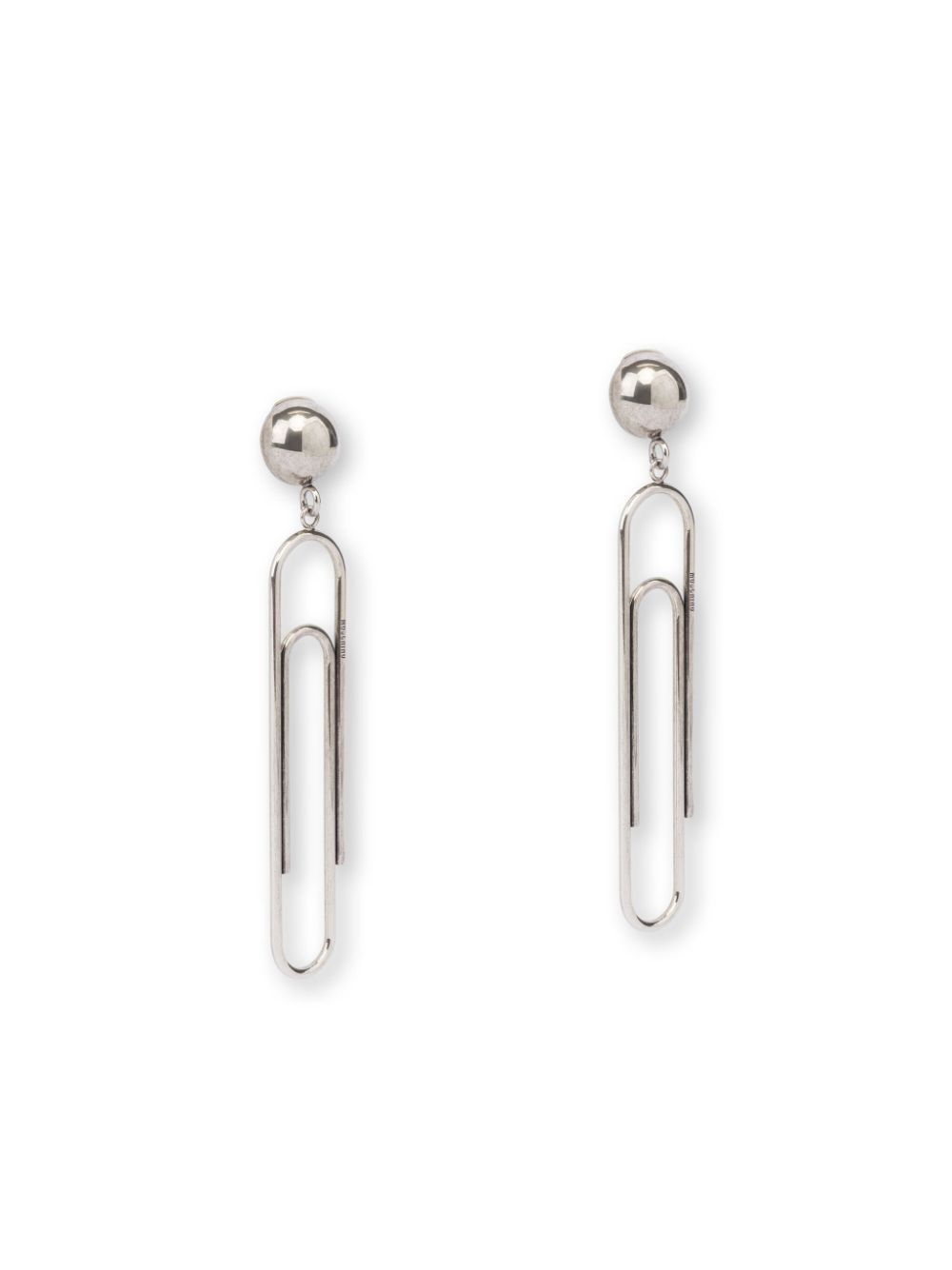 pin-shape drop earrings - 2