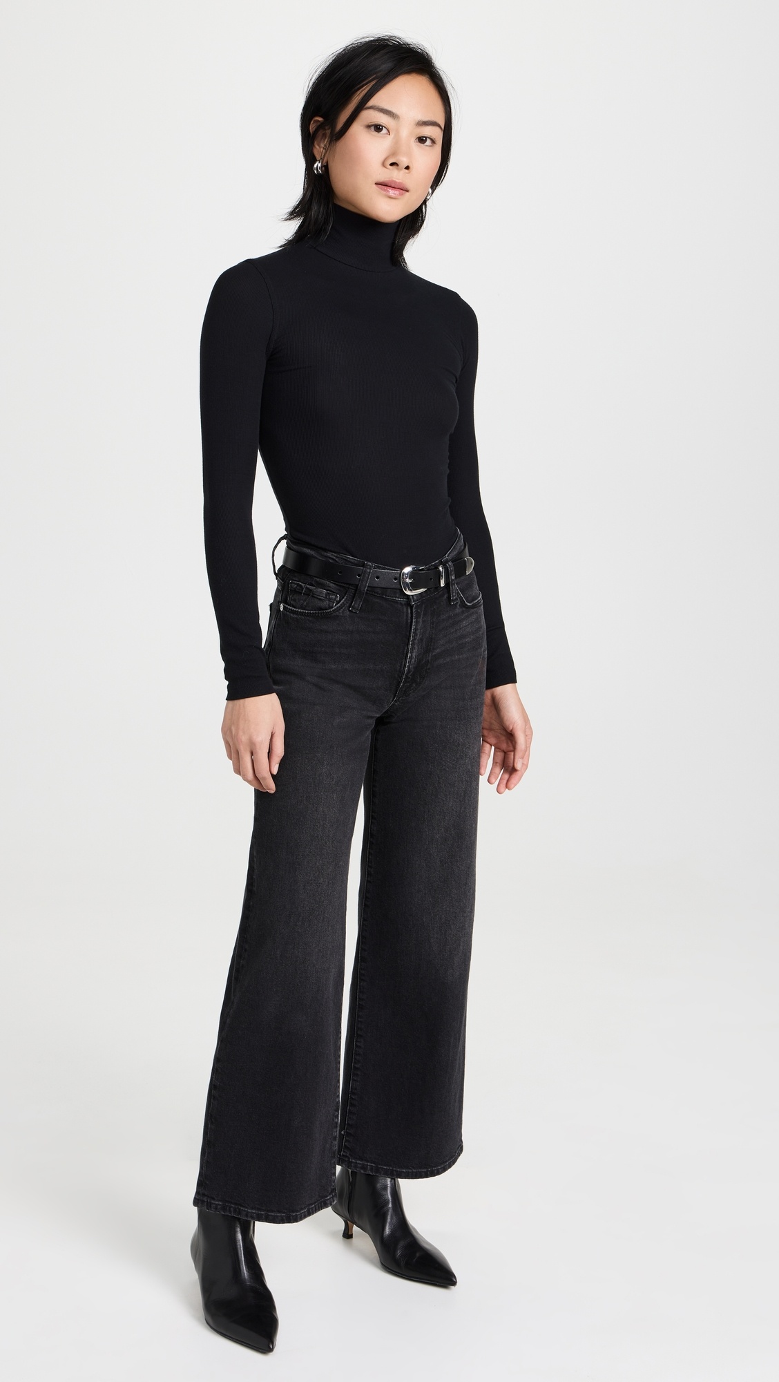 Sofie Nappa Leather Black Boots - 8
