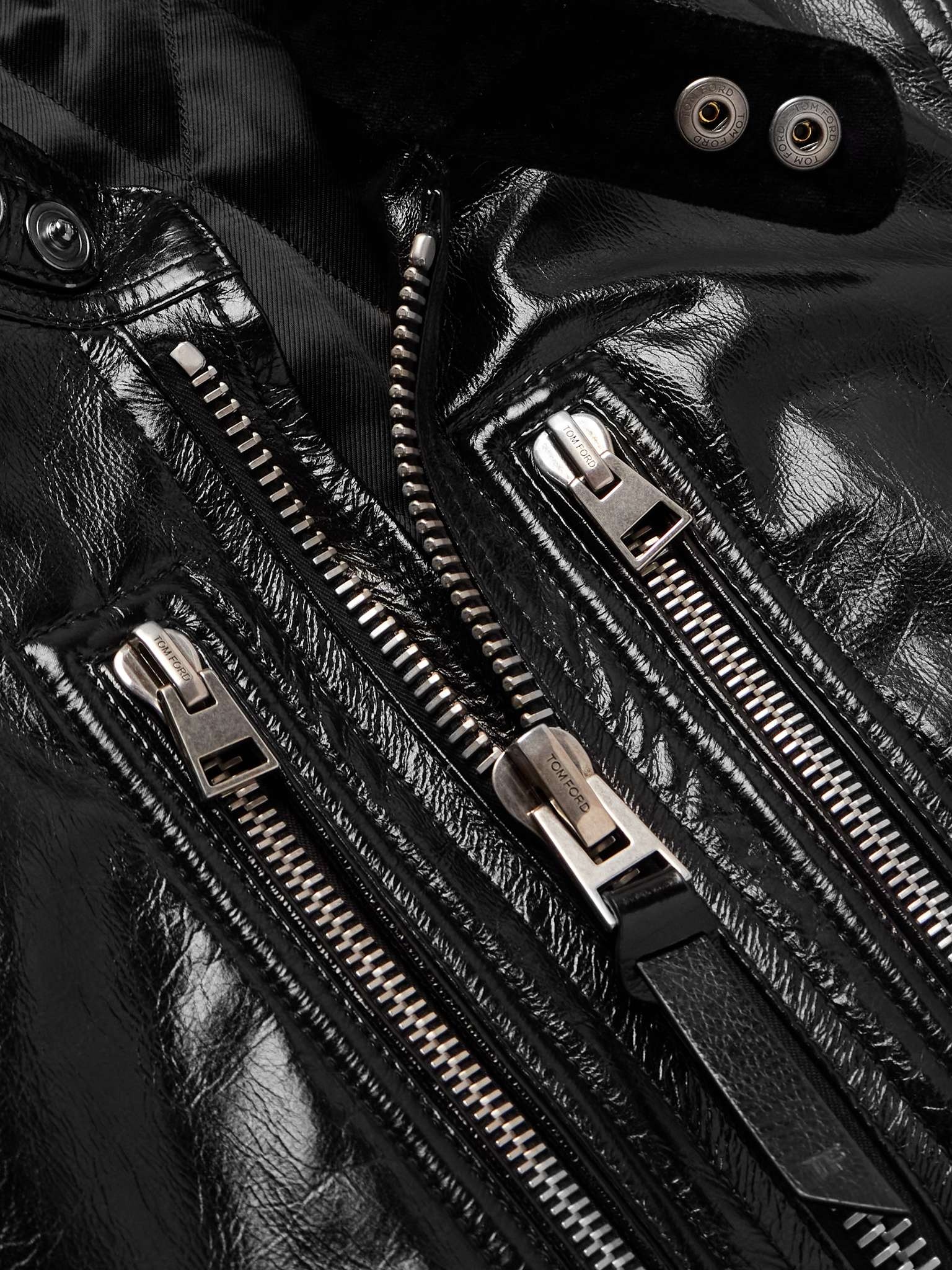 Patent-Leather Blouson Jacket - 5