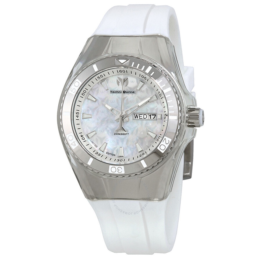Technomarine - TechnoMarine Cruise Monogram White Dial Ladies Watch 115322 - 1