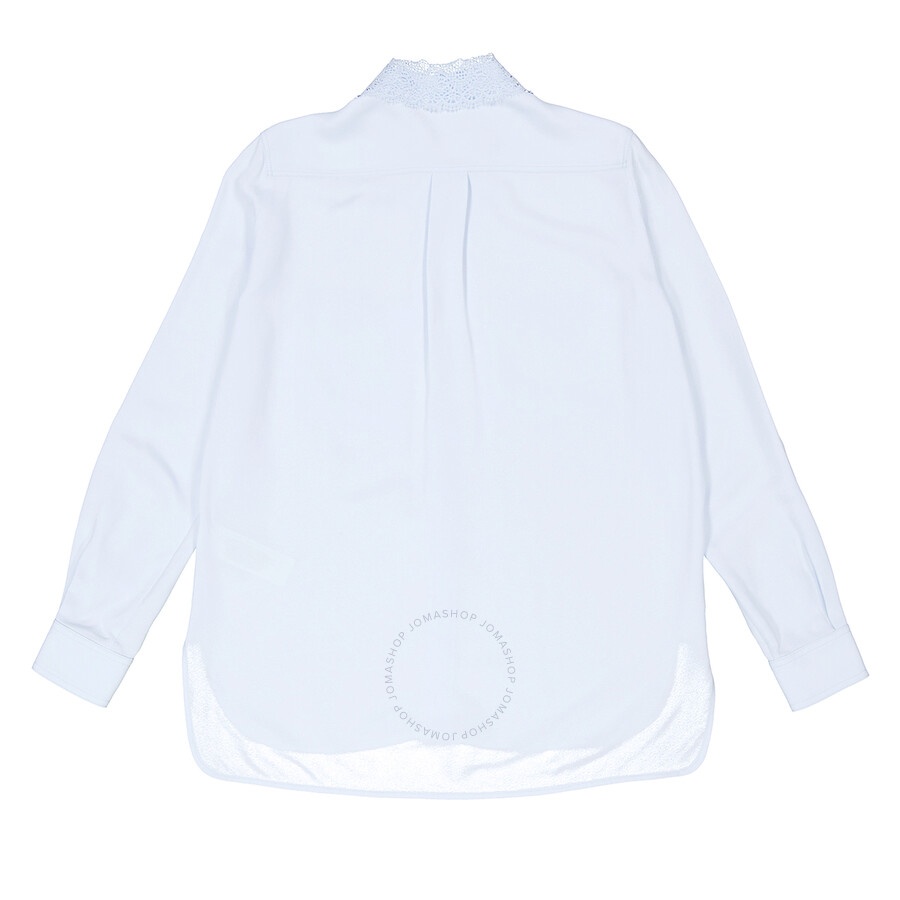 Burberry Lace Collar Ste-Hem Button-Up Shirt - 7