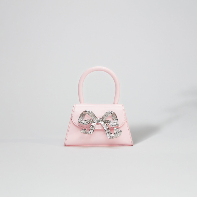 The Bow Micro in Pink with Diamanté 1