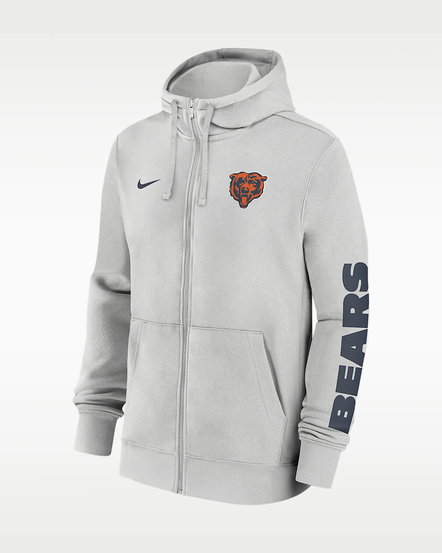 Chicago Bears Club Men's Nike NFL Full-Zip Hoodie - 1