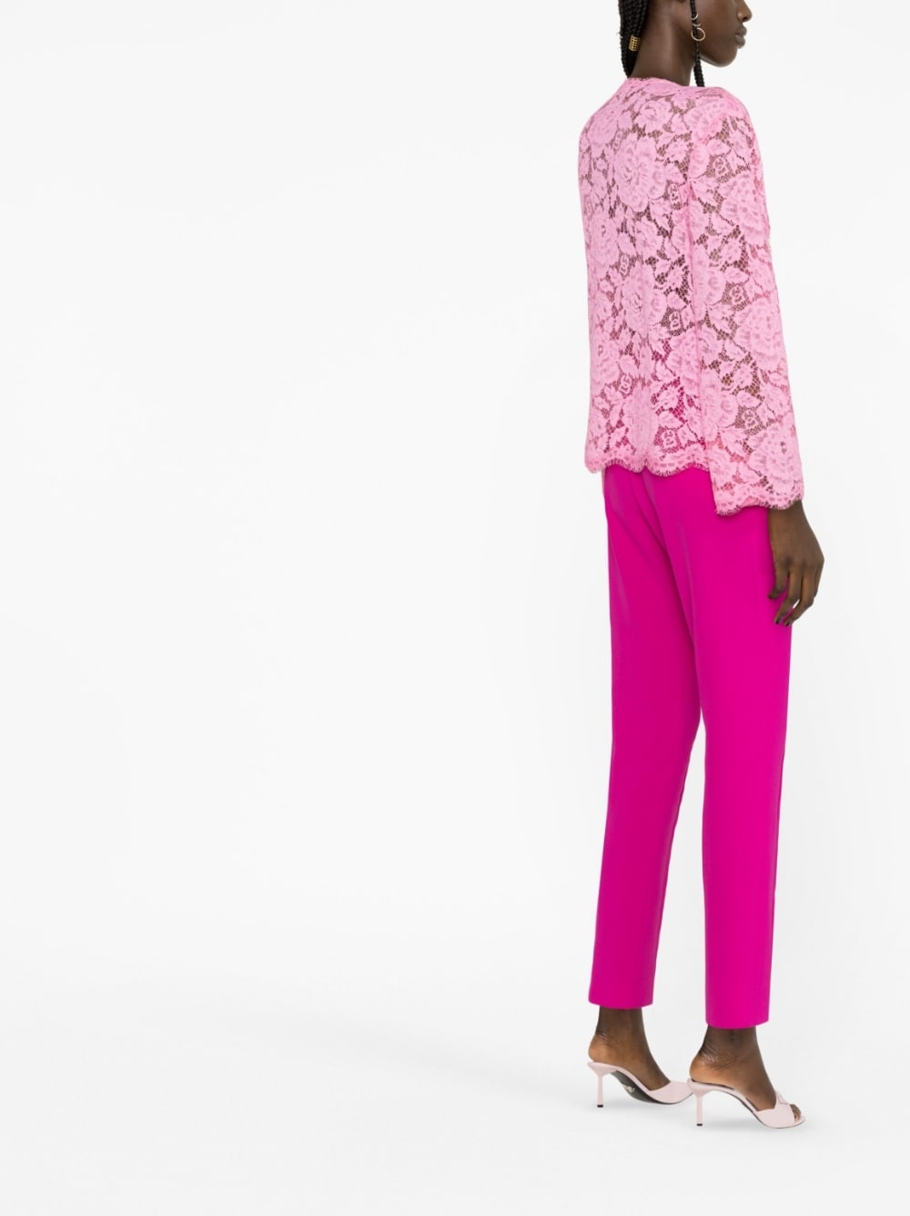 scalloped lace  jacket - 4