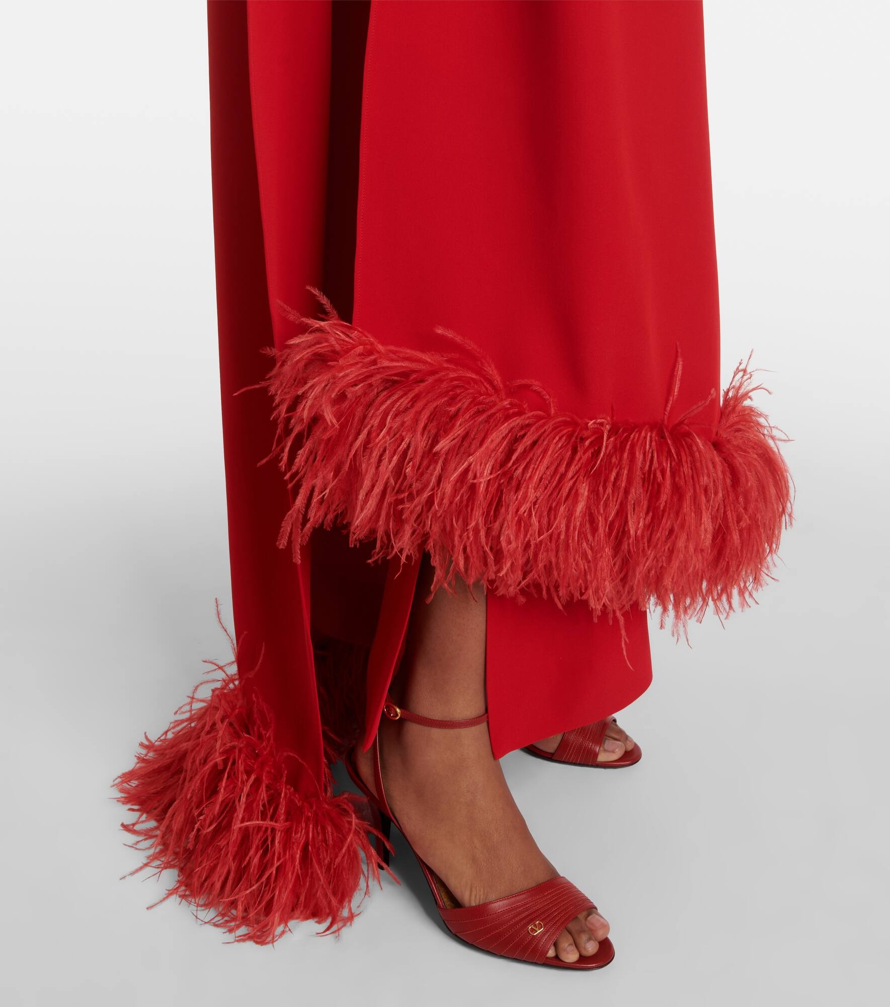 Cady Couture feather-trimmed gown - 5