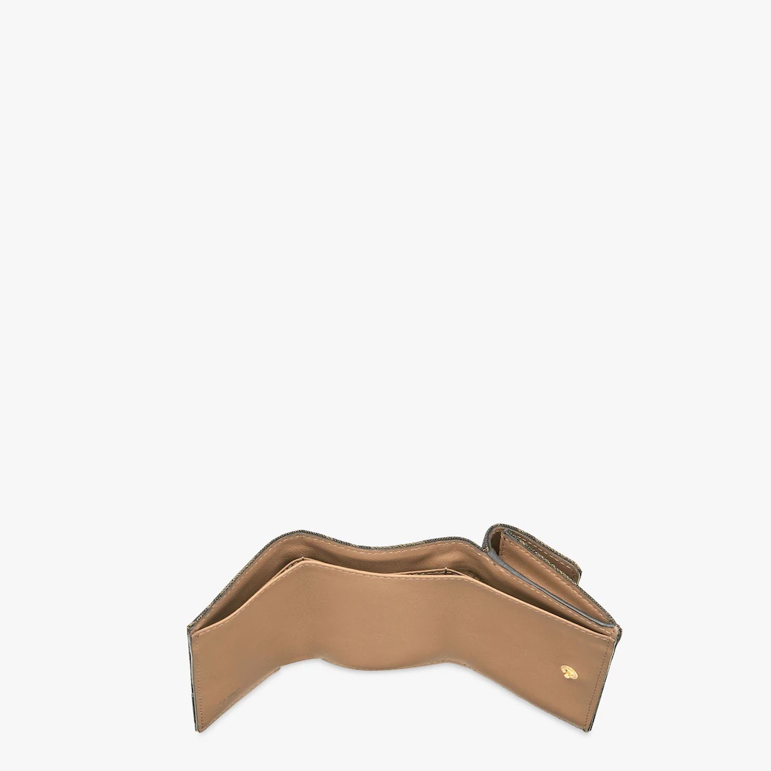 Brown fabric wallet - 4