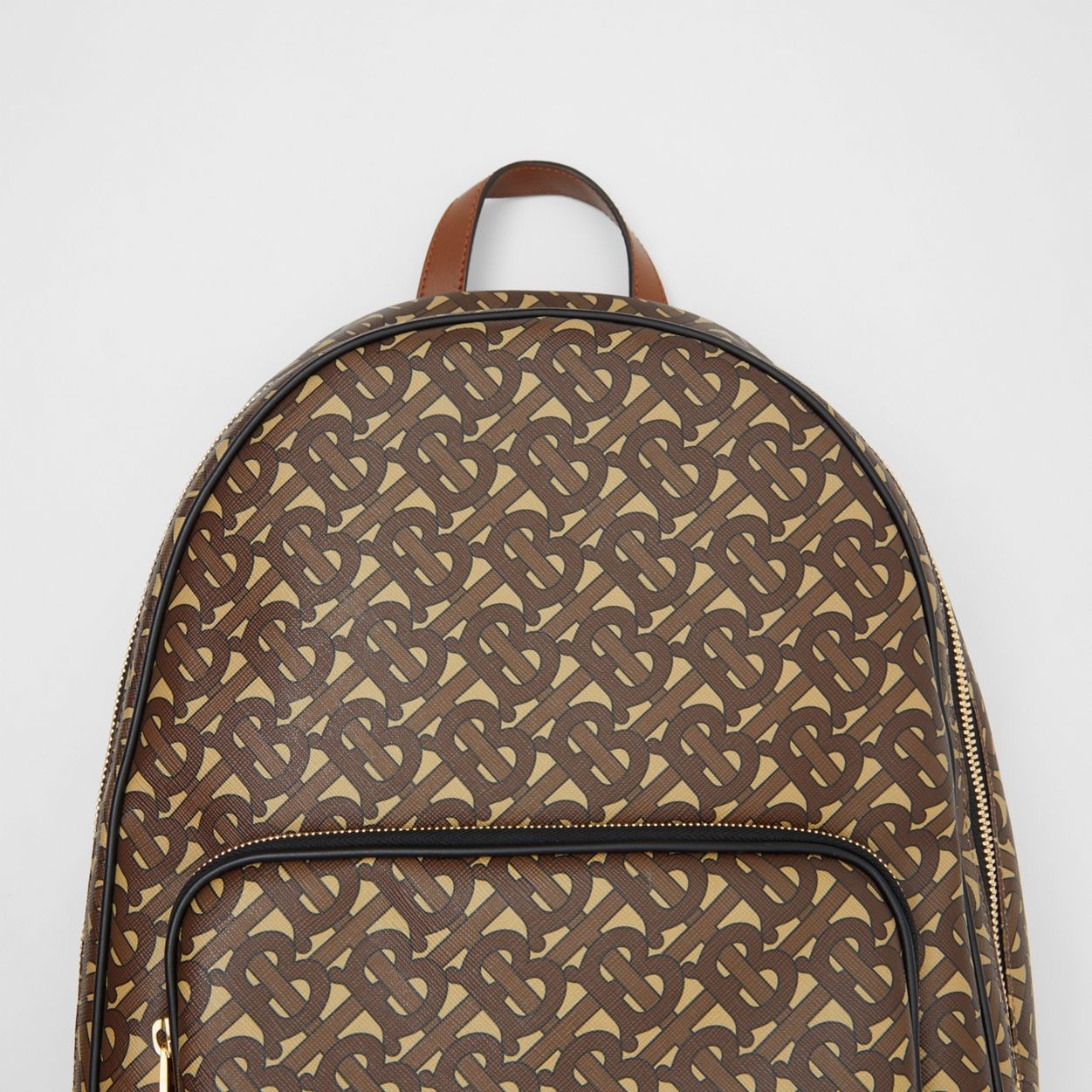 Monogram Print E-canvas and Leather Backpack - 2