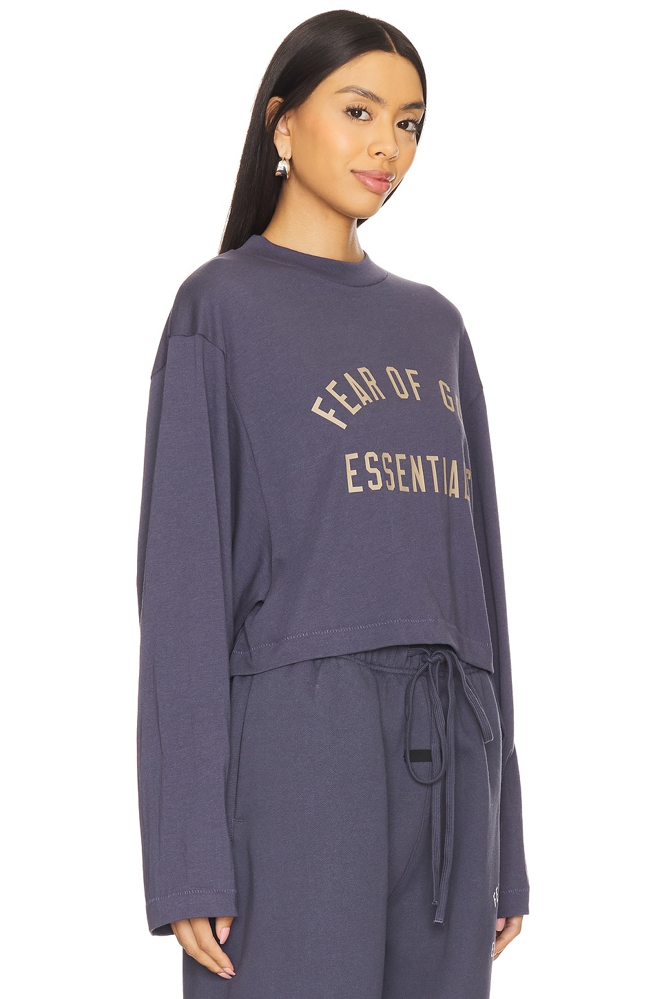 Cropped Long Sleeve T-Shirt - 2