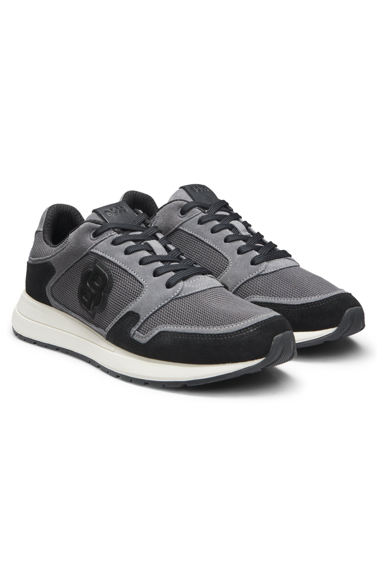 SUEDE TRAINERS WITH DOUBLE B MONOGRAM - 2