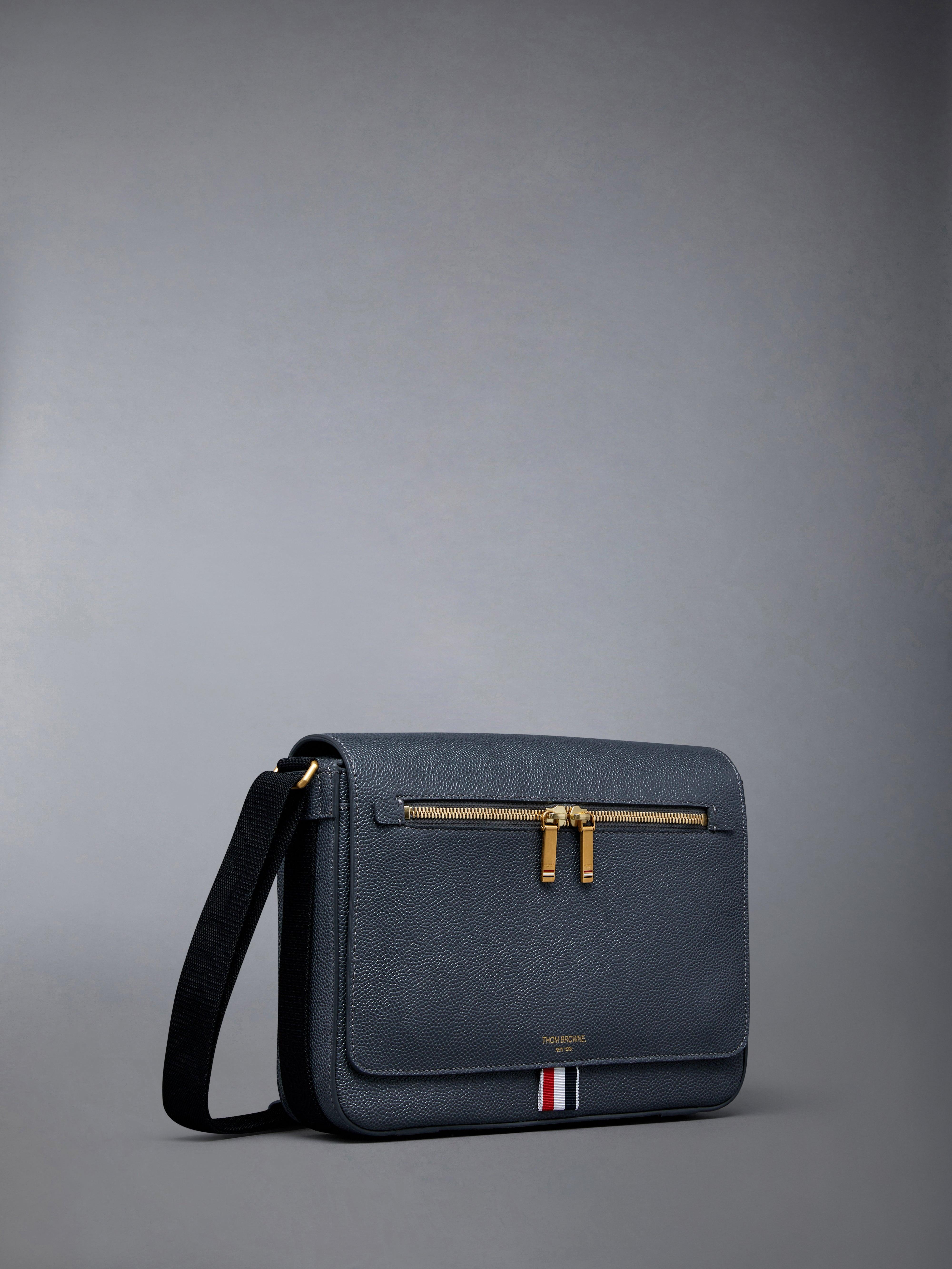 Pebble Grain Leather Reporter Bag - 2
