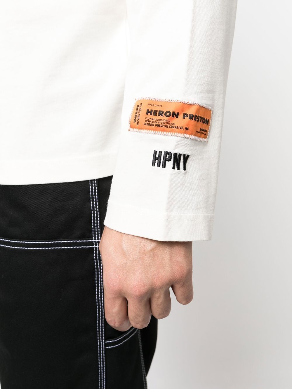 logo patch long-sleeve T-shirt - 5
