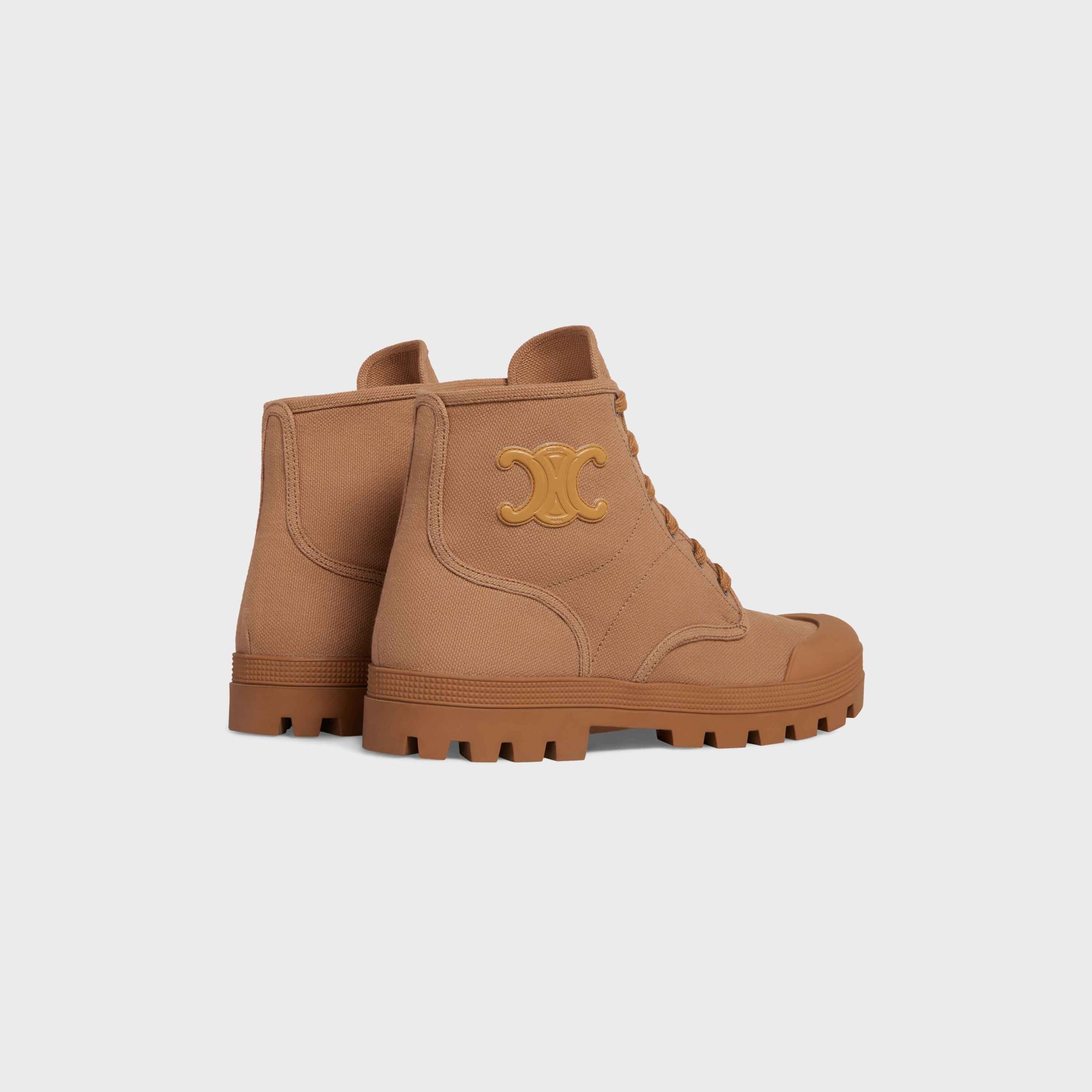 PATAPANS LACE UP BOOT WITH TRIOMPHE PATCH in CANVAS - 3