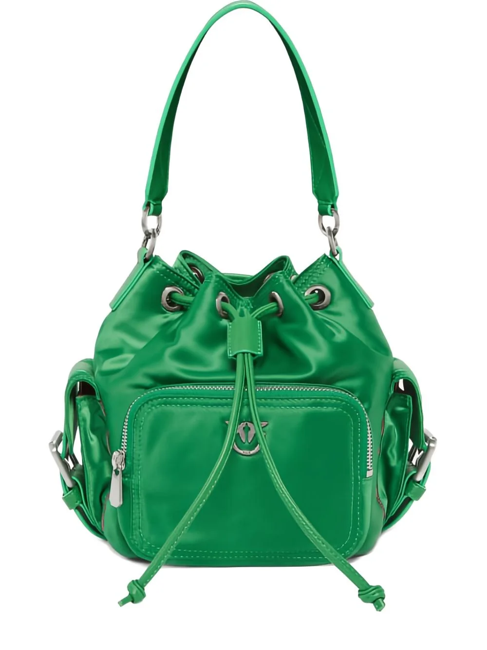 small drawstring bucket bag - 1