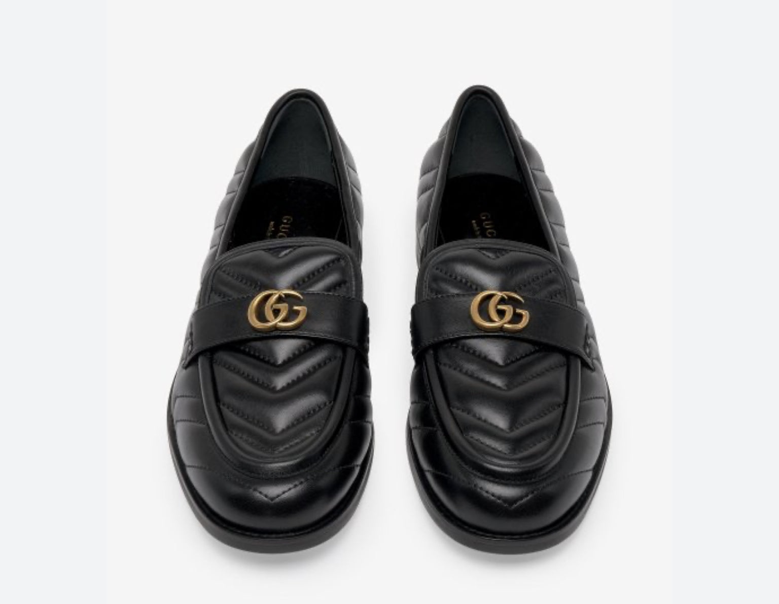 Gucci Double G Matelasse Leather Loafers - 2