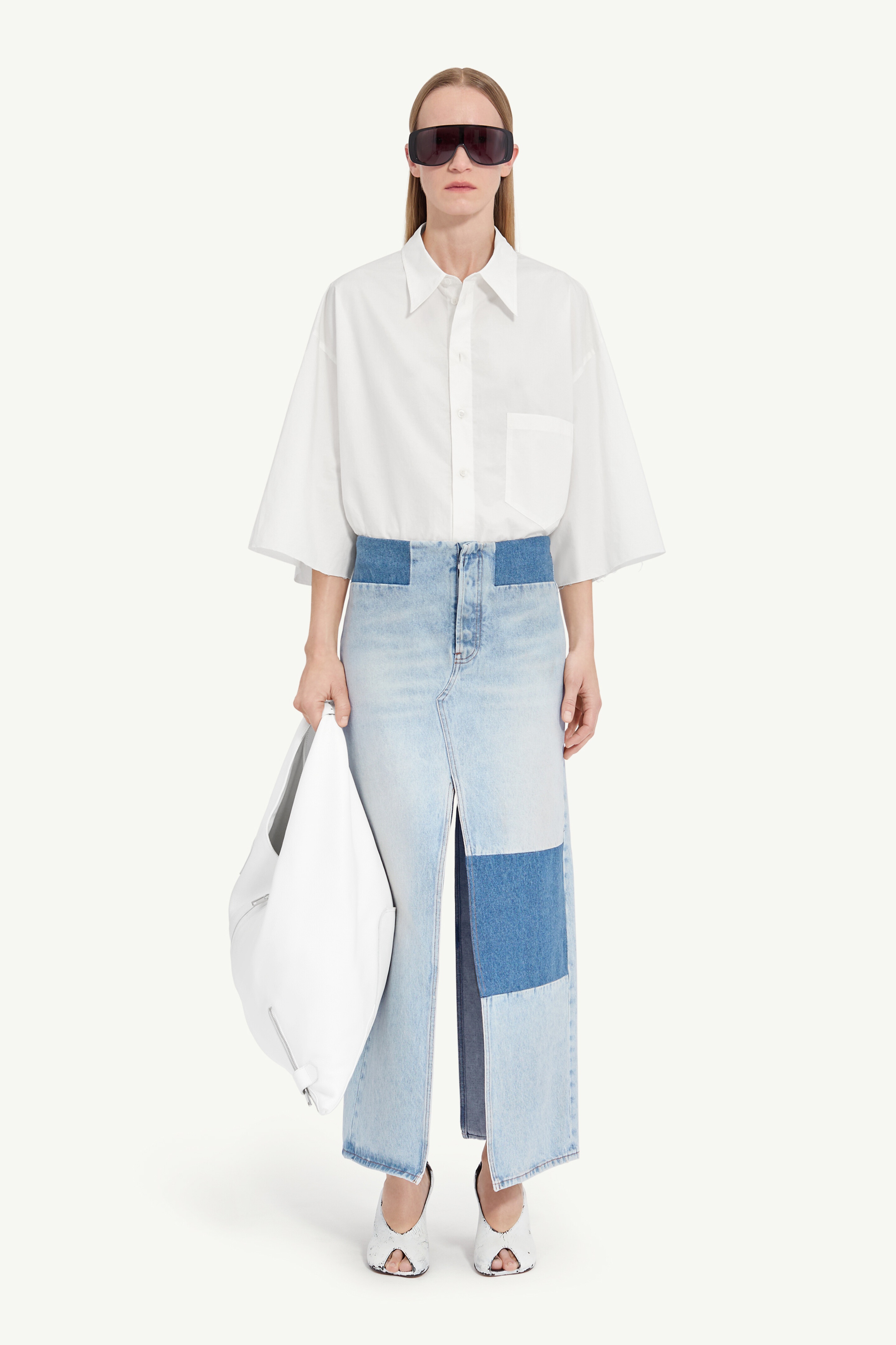 Long Denim Skirt - 2