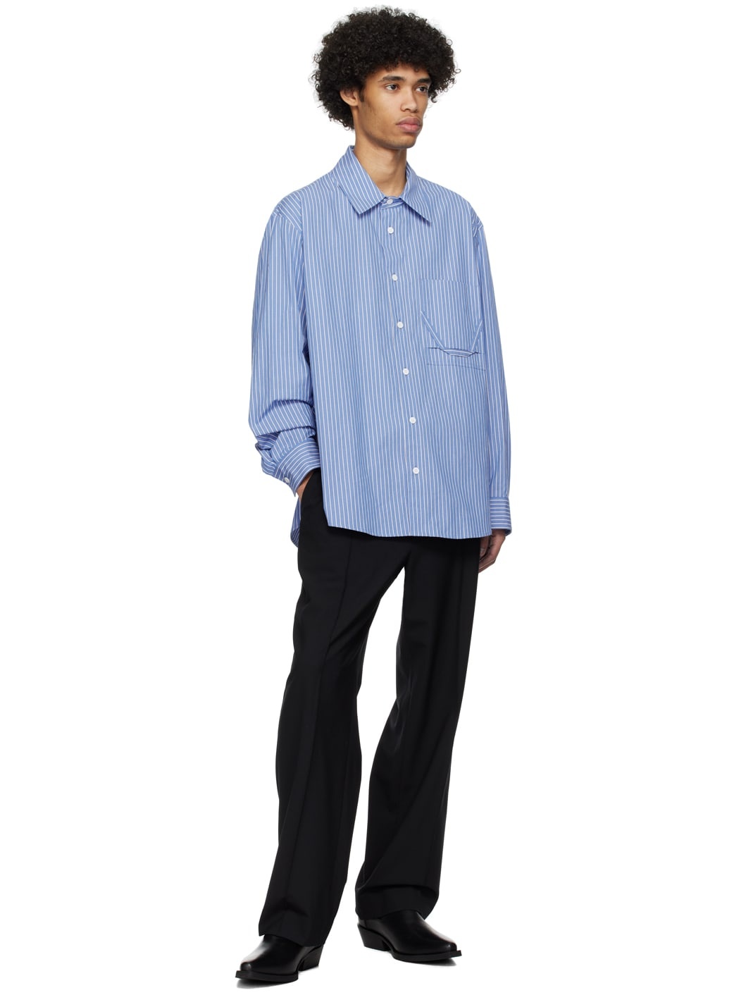 Blue Striped Shirt - 4