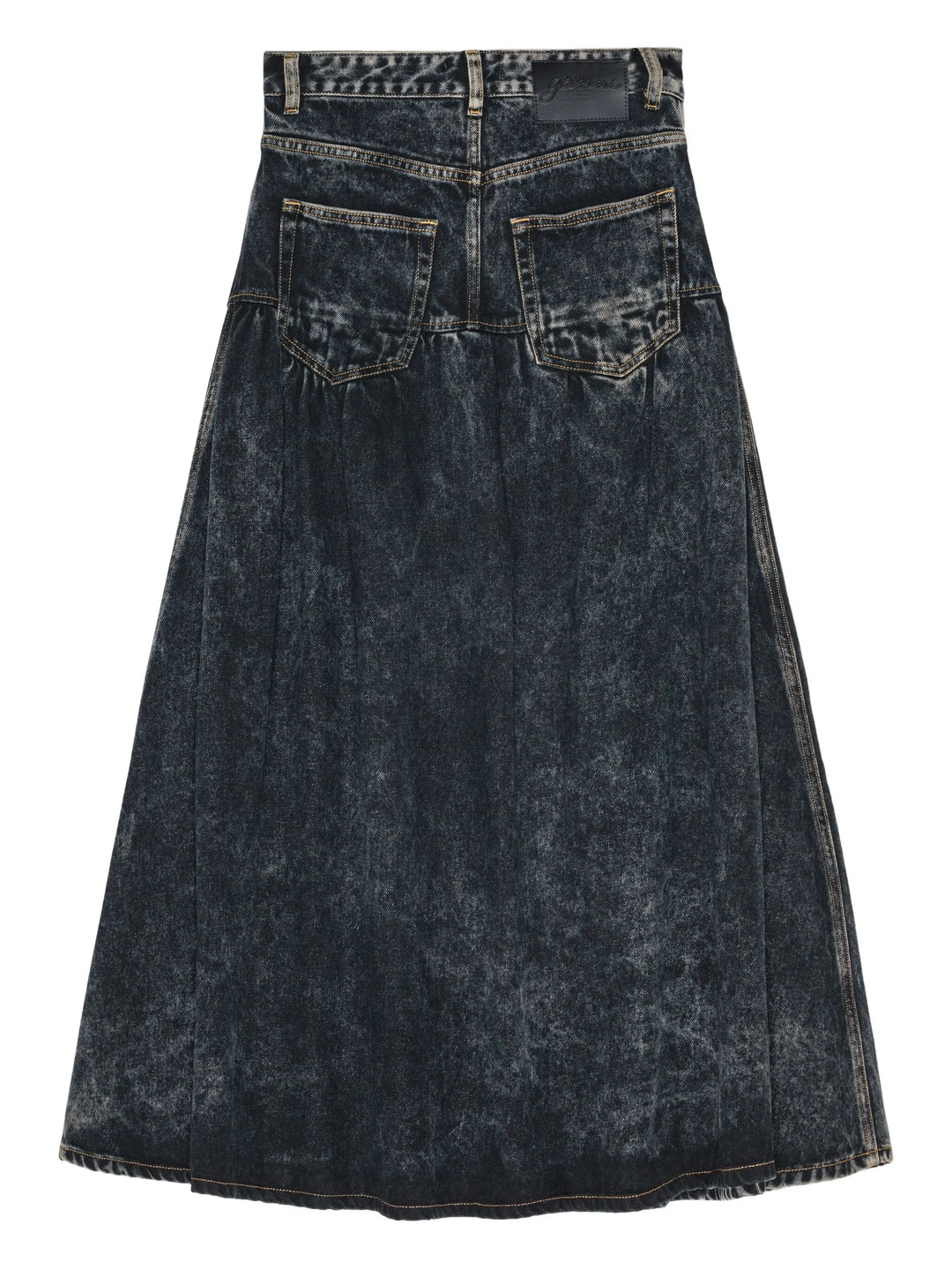 Light Denim Long Skirt - 2