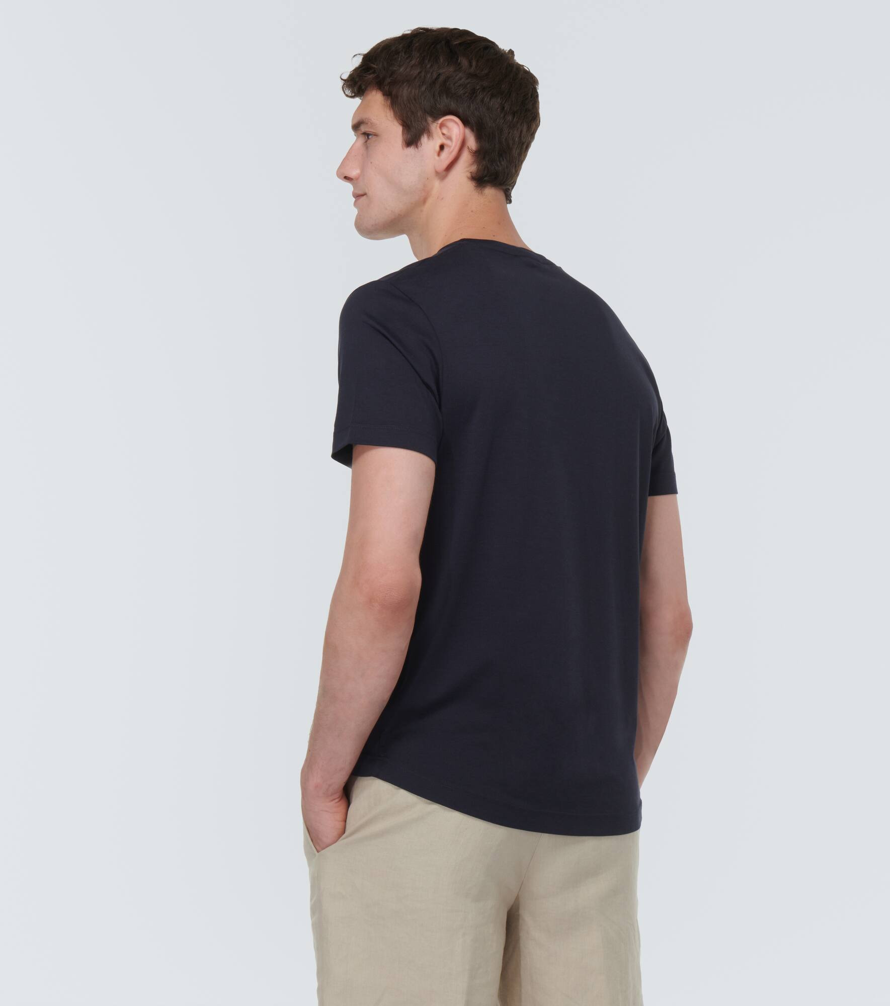 Silk and cotton-blend T-shirt - 4