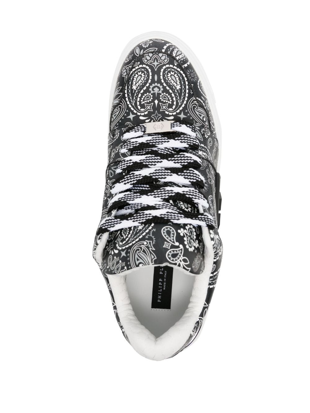 Super Street paisley-print sneakers - 4