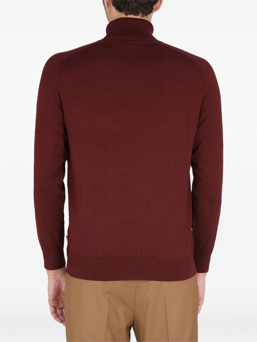 ribbed turtleneck sweater - 3