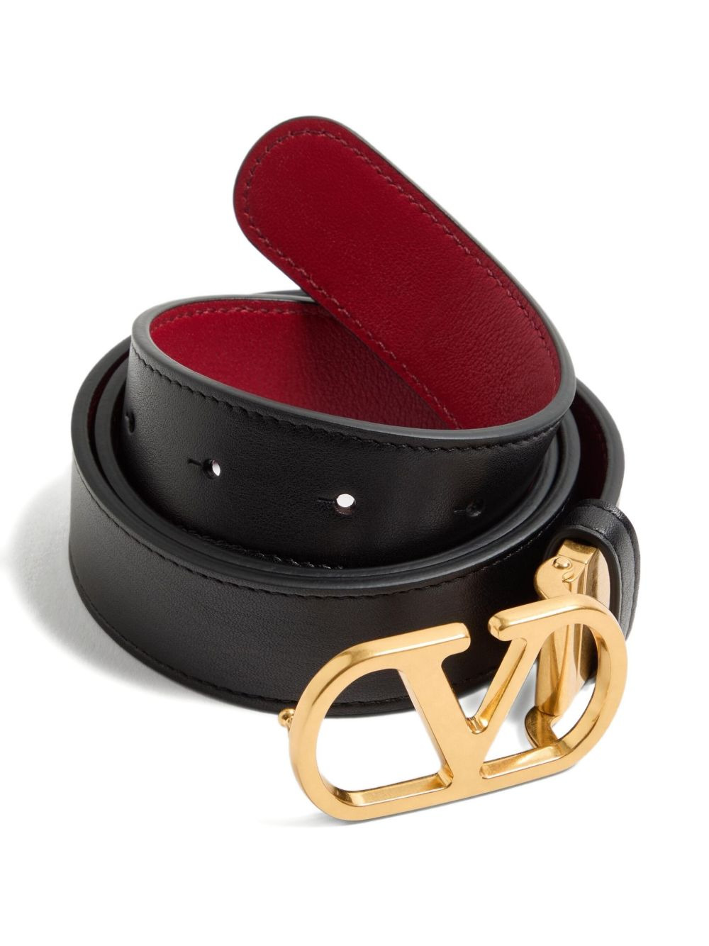 VLOGO SIGNATURE REVERSIBLE SHINY CALFSKIN BELT 30 MM - 2