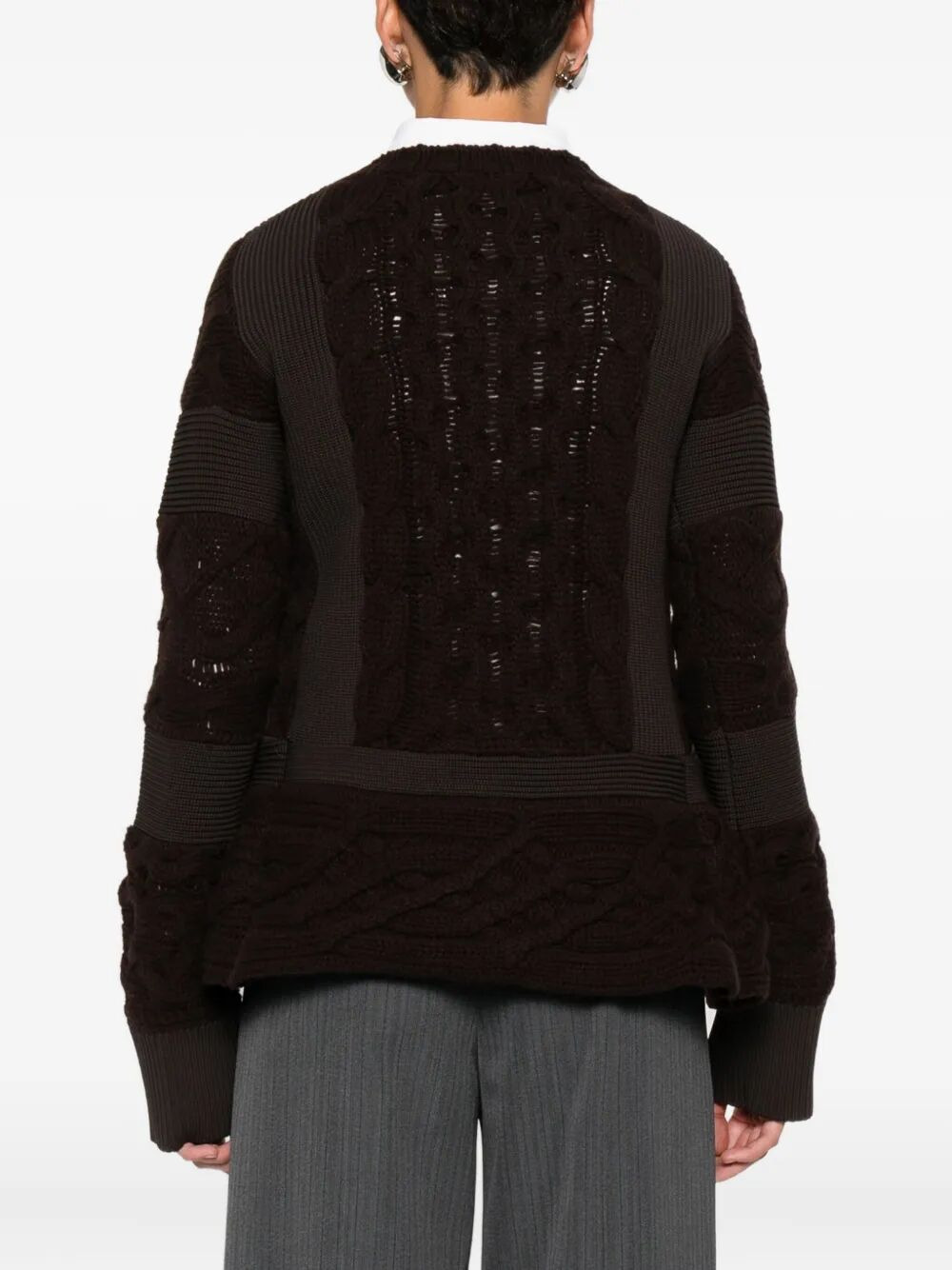 Sacai Women Wool Knit Pullover - 3