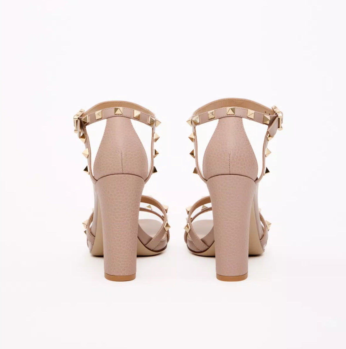 Valentino Rockstud Elk Print 100mm Sandals - 3