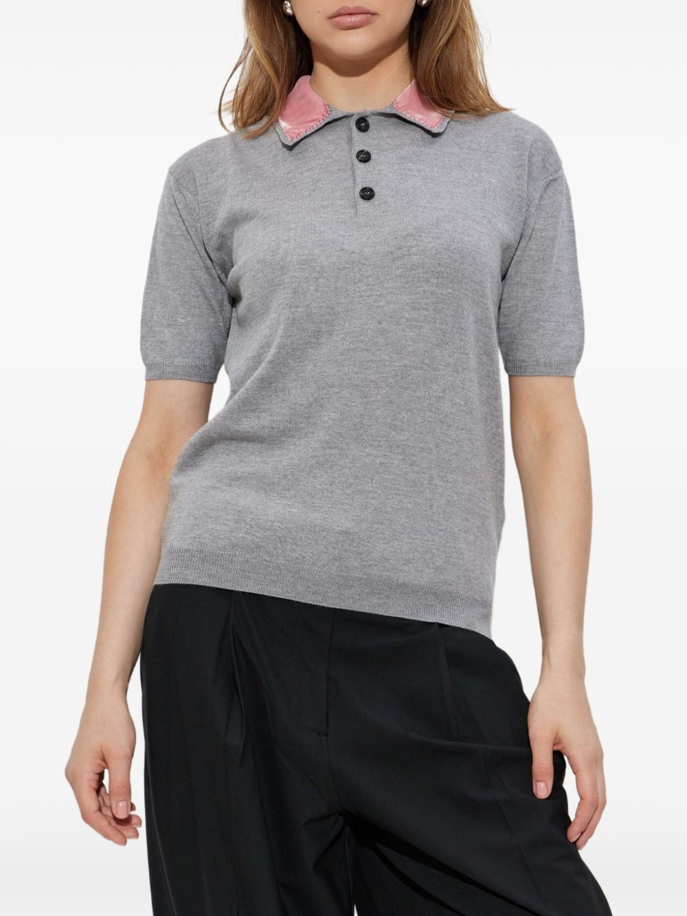 jersey polo top - 3