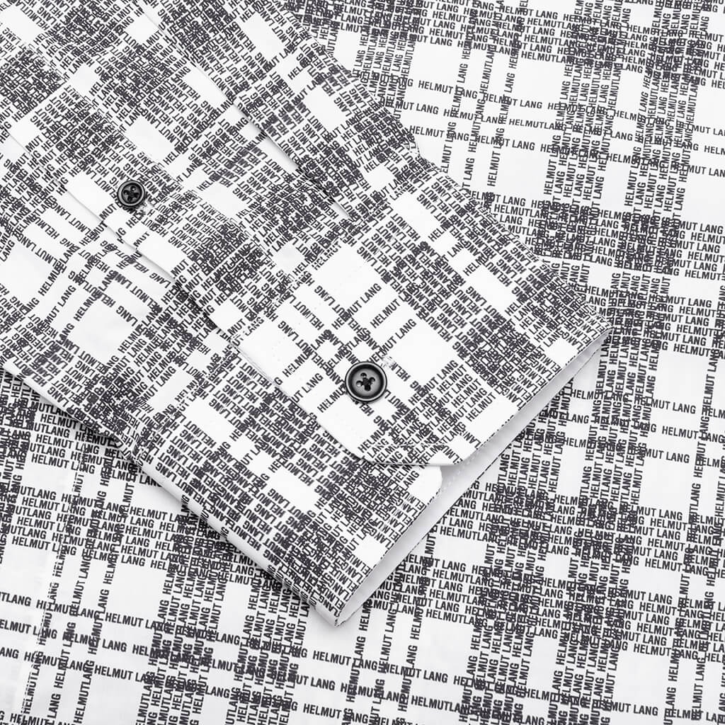 PLAID LOGO SHIRT - WHITE - 5