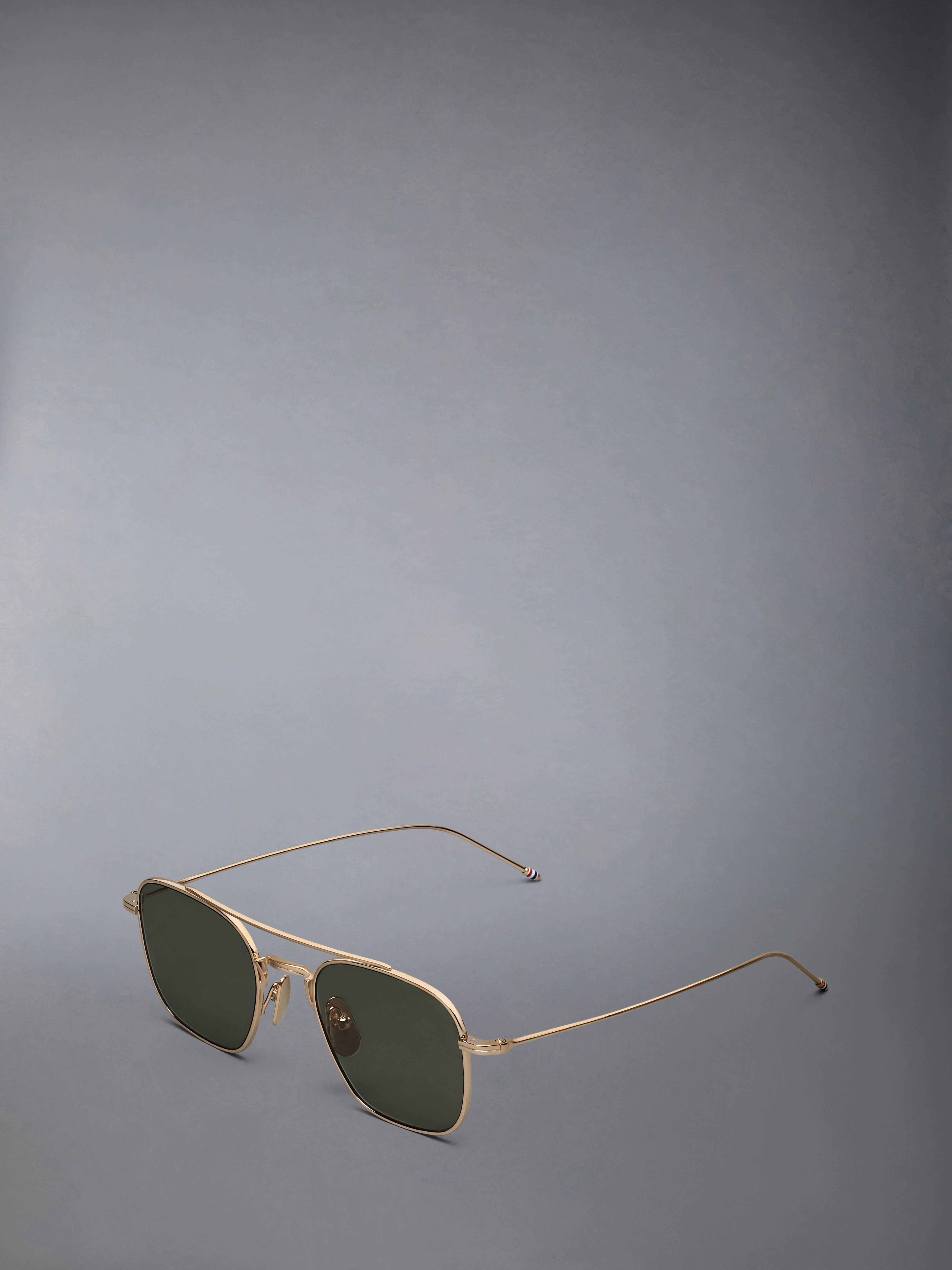 TITANIUM SQUARED AVIATOR SUNGLASSES - 2
