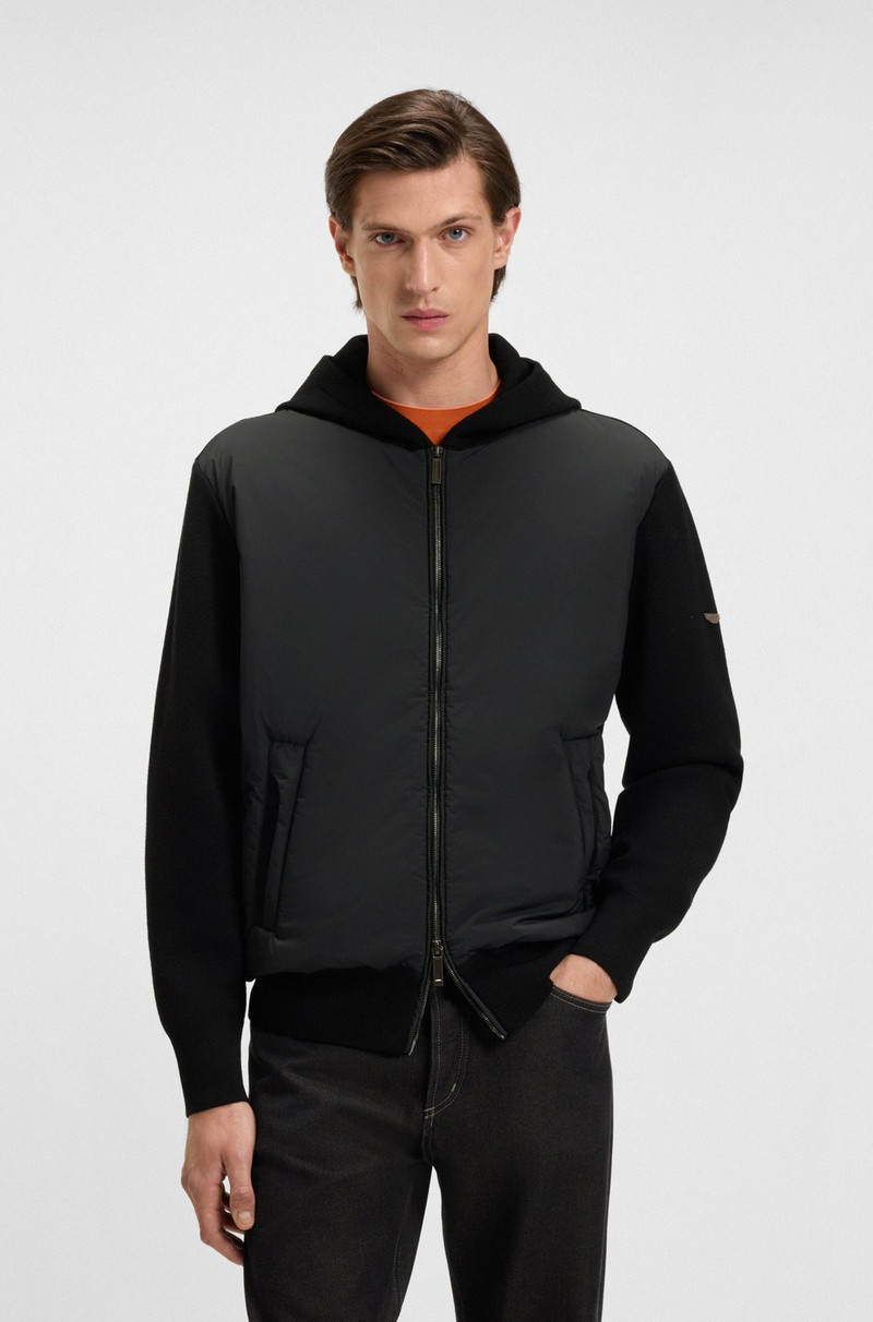 BOSS X ASTON MARTIN ZIP-UP HOODIE IN VIRGIN WOOL 2