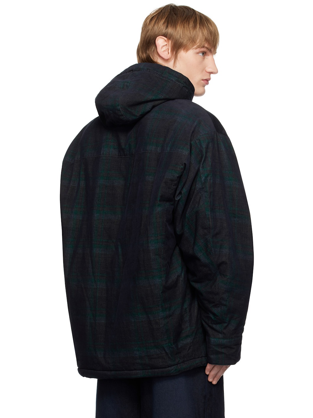 Navy & Green Check Overshirt - 3