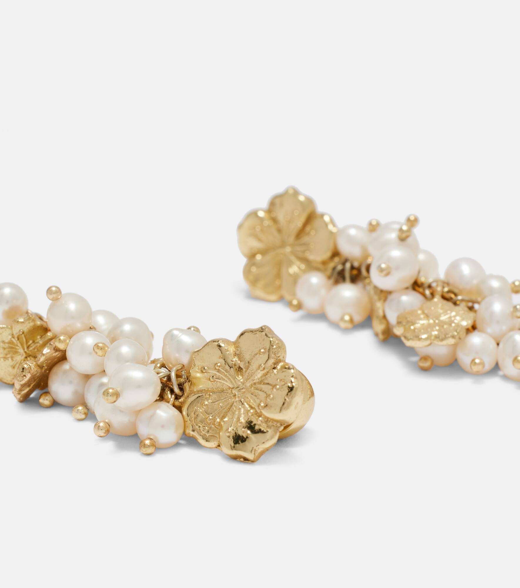 Team Spirit gold-plated earrings - 4
